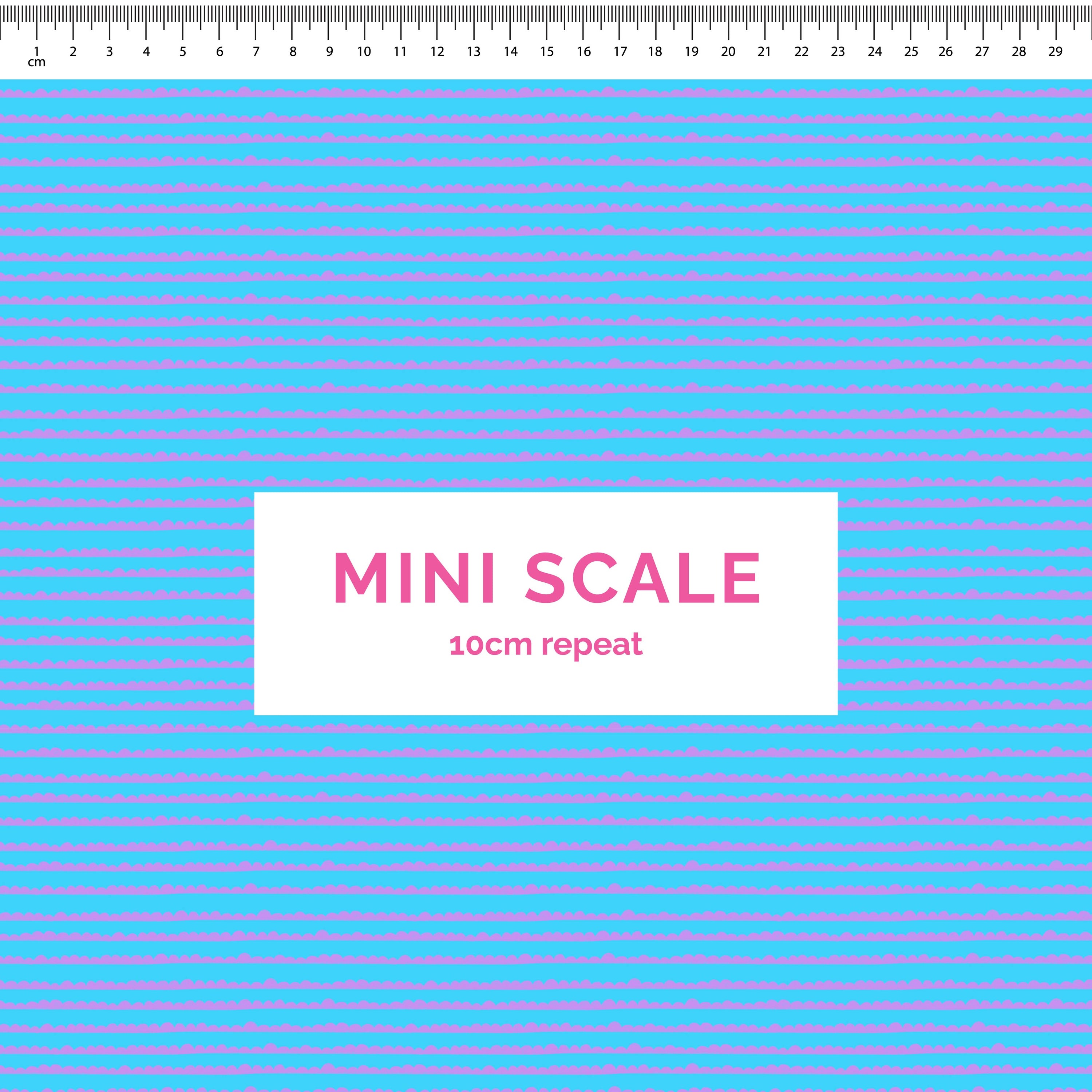 Pre-Order: Bubble Stripes (Purple on Light Blue)