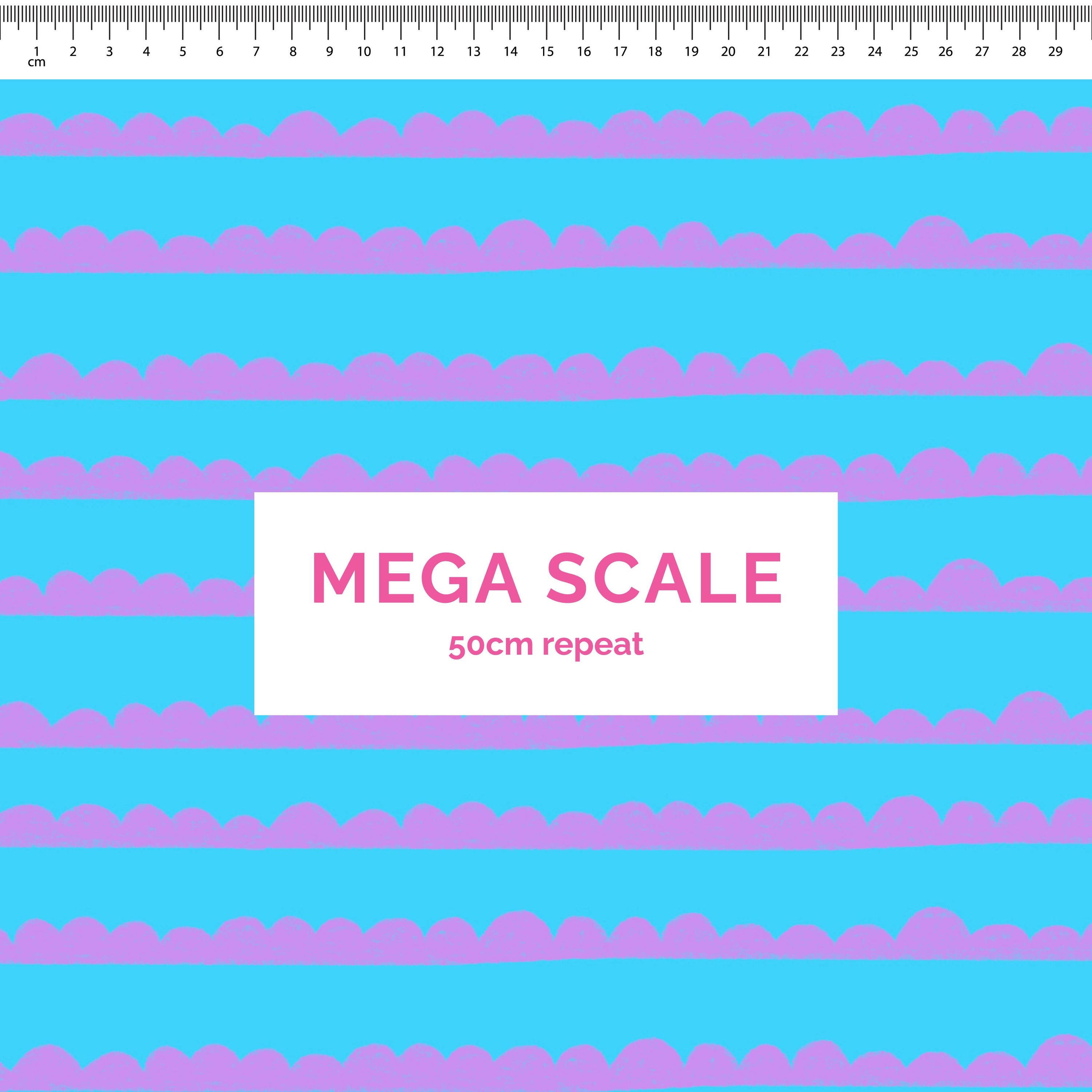 Pre-Order: Bubble Stripes (Purple on Light Blue)
