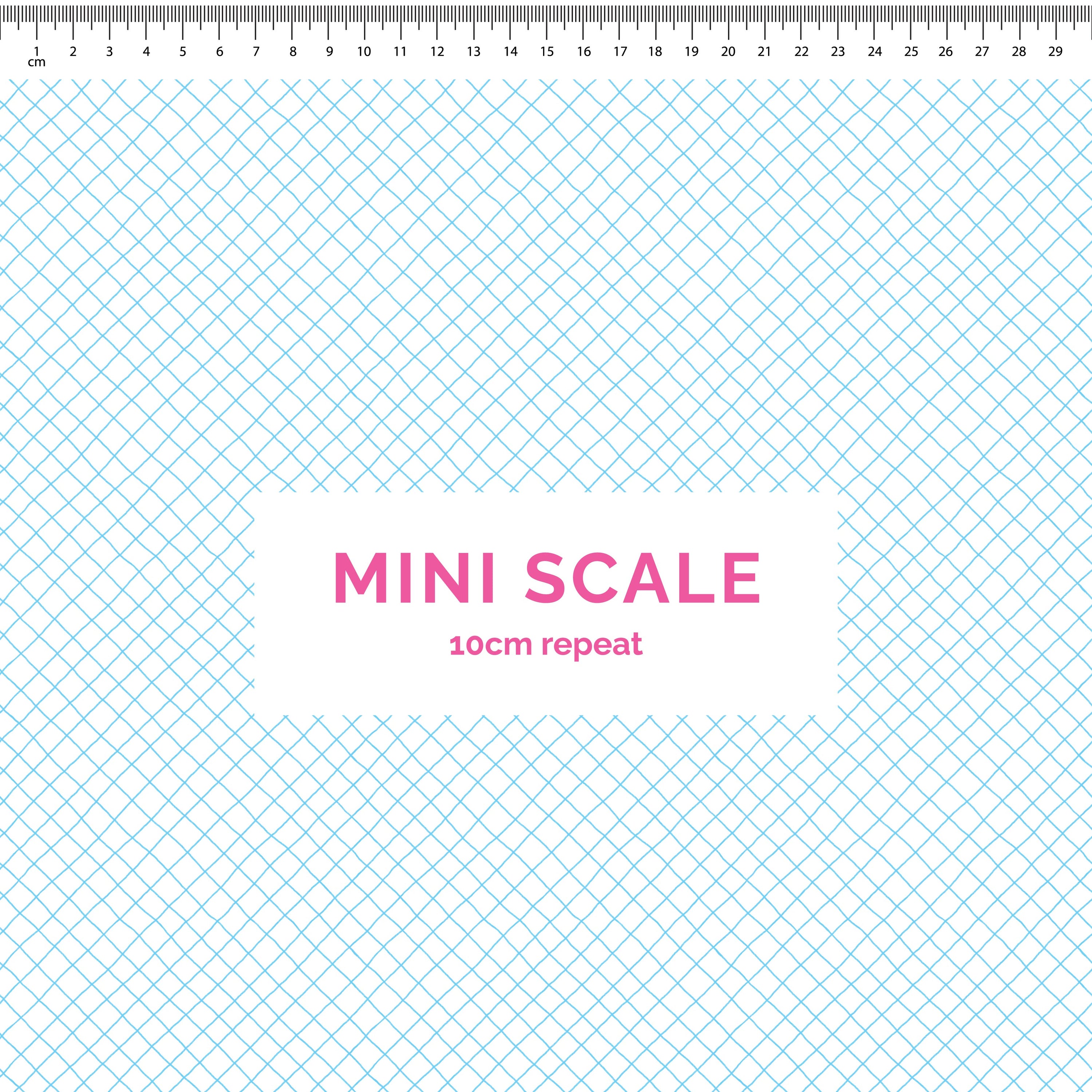Pre-Order: Checkered Lines (Light Blue on White)