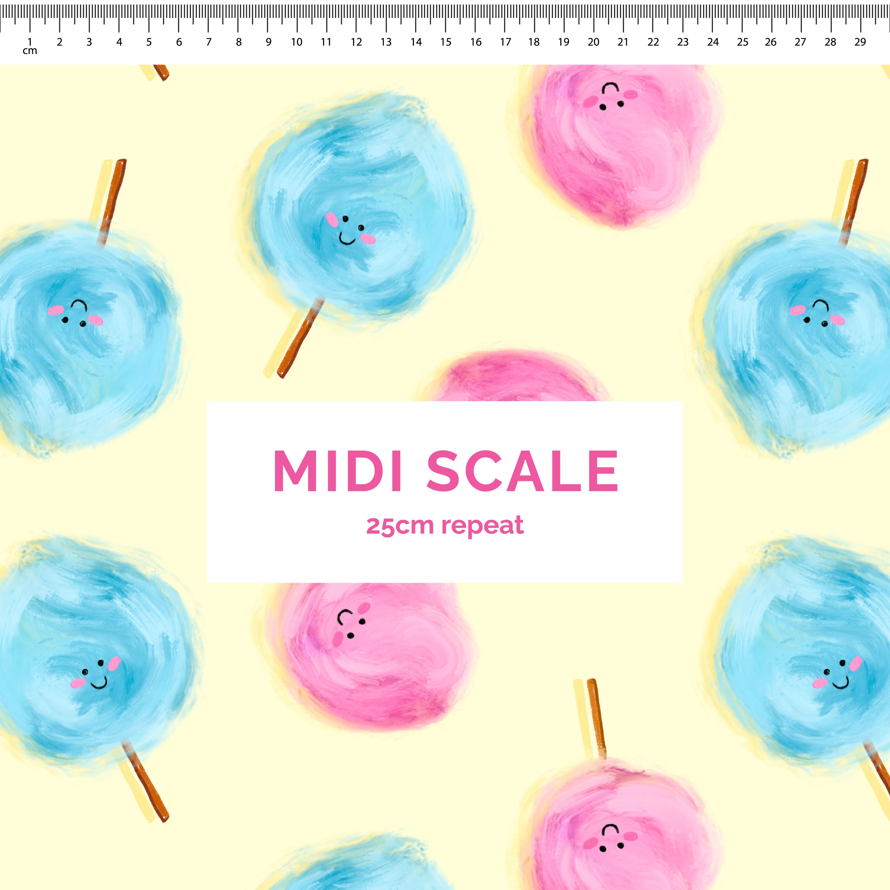 Fairy Floss - 0.5m - Midi Scale - Cotton Woven