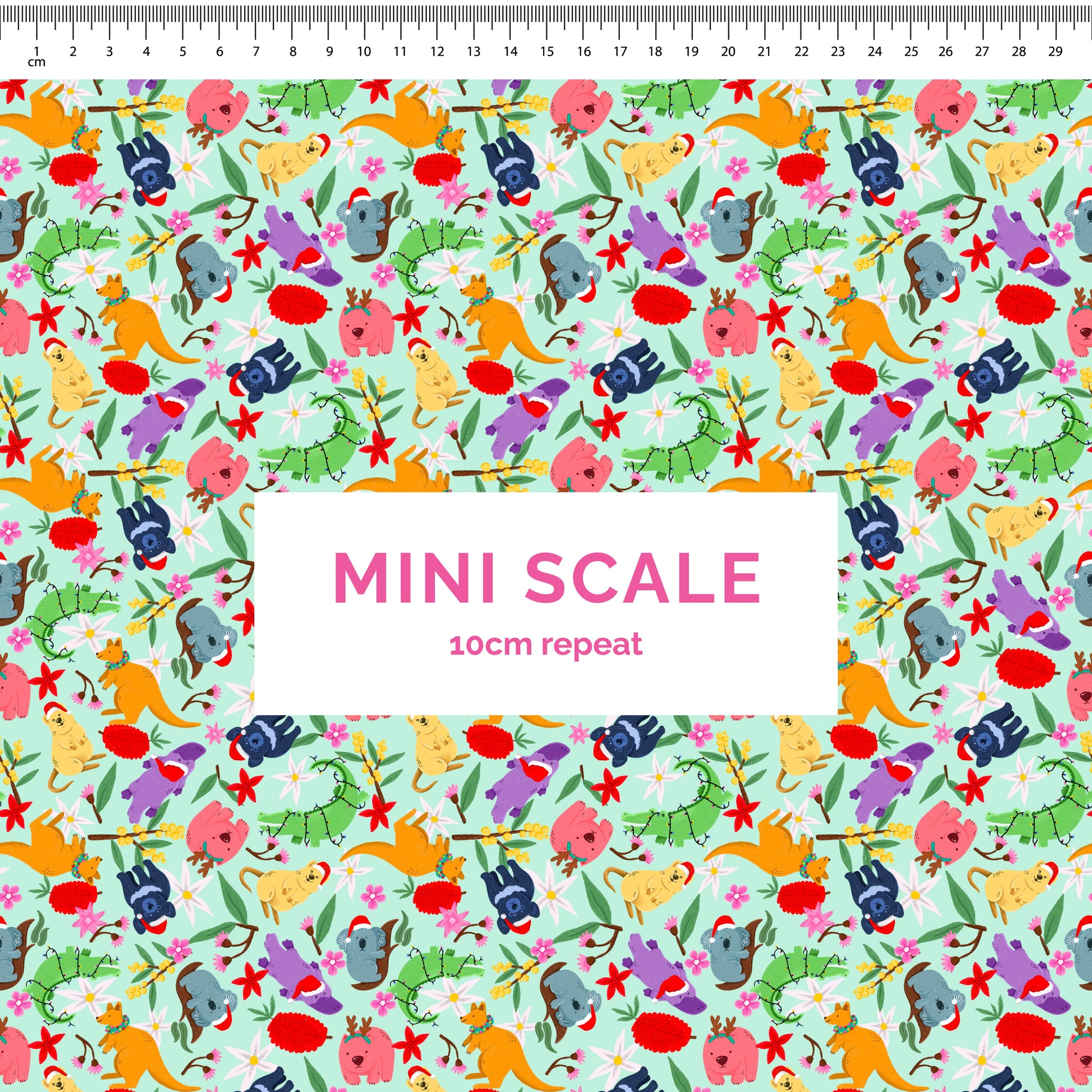 Pre-Order: Aussie Christmas Animals (Light Green)