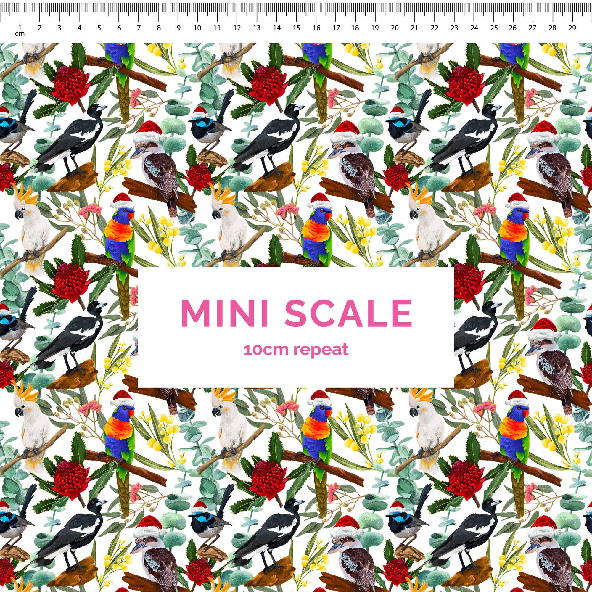 Pre-Order: Aussie Christmas Birds (with Santa Hats)