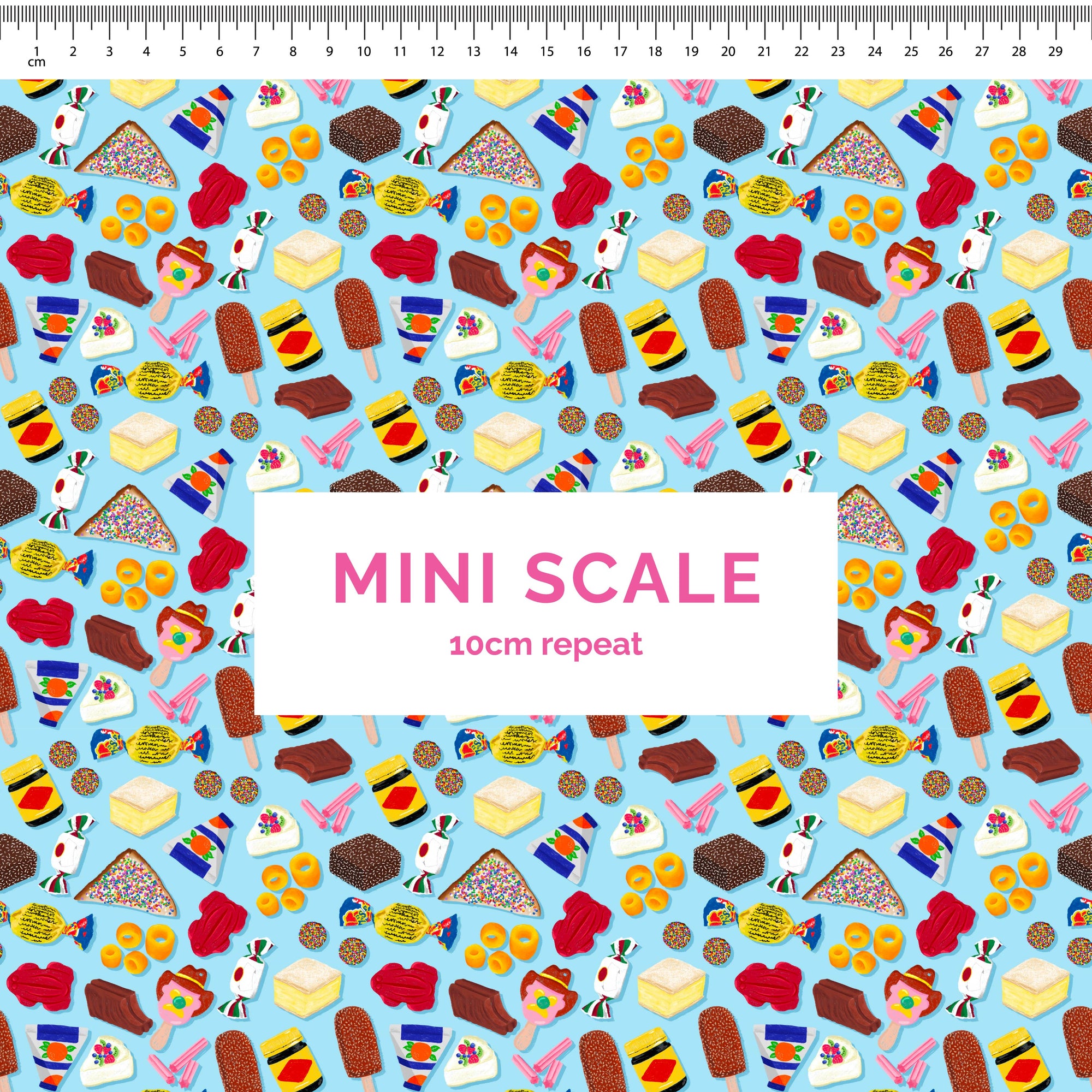 Aussie Favourites - 1m - Mini Scale - Bamboo Cotton Lycra