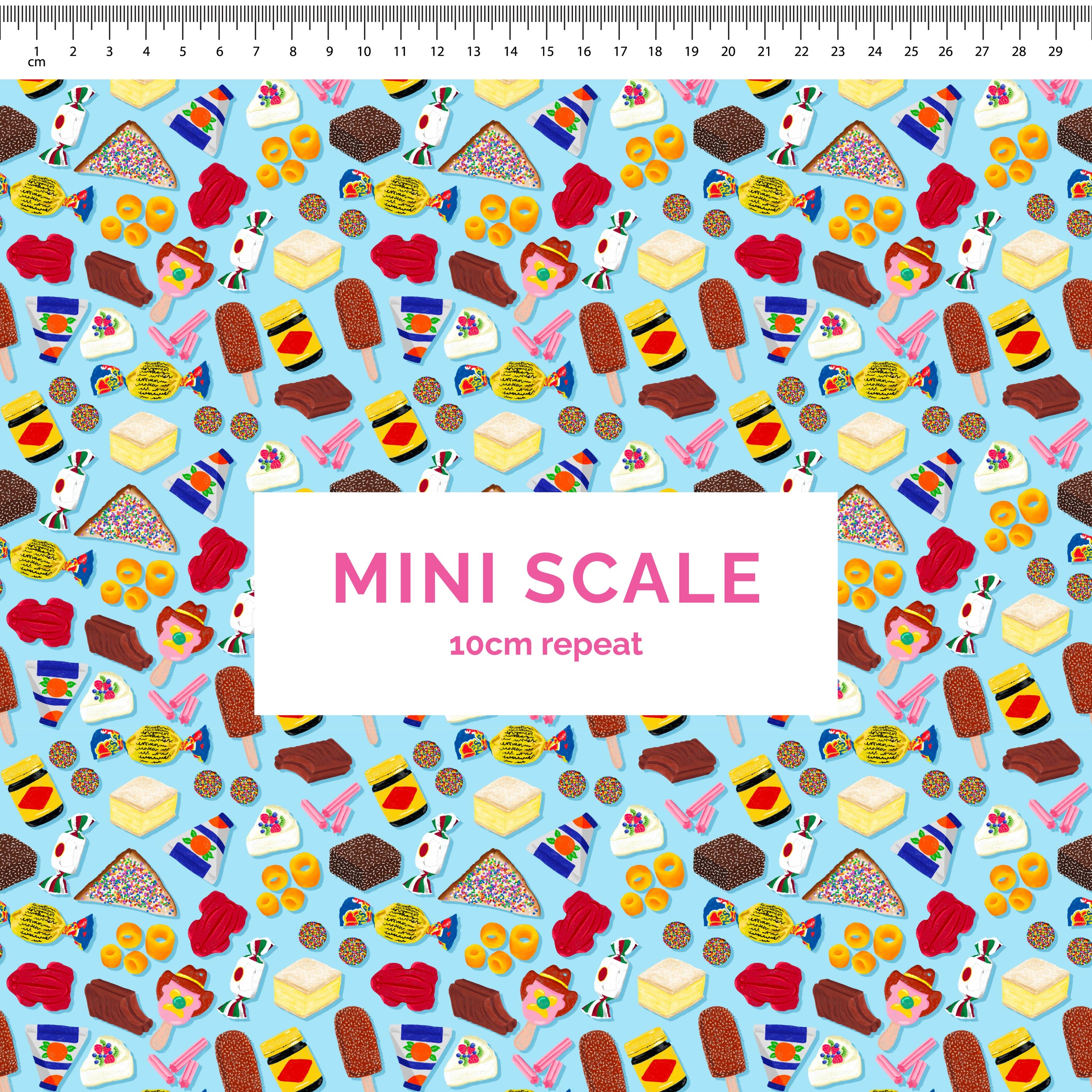 Aussie Favourites - 1m - Mini Scale - Bamboo Cotton Lycra