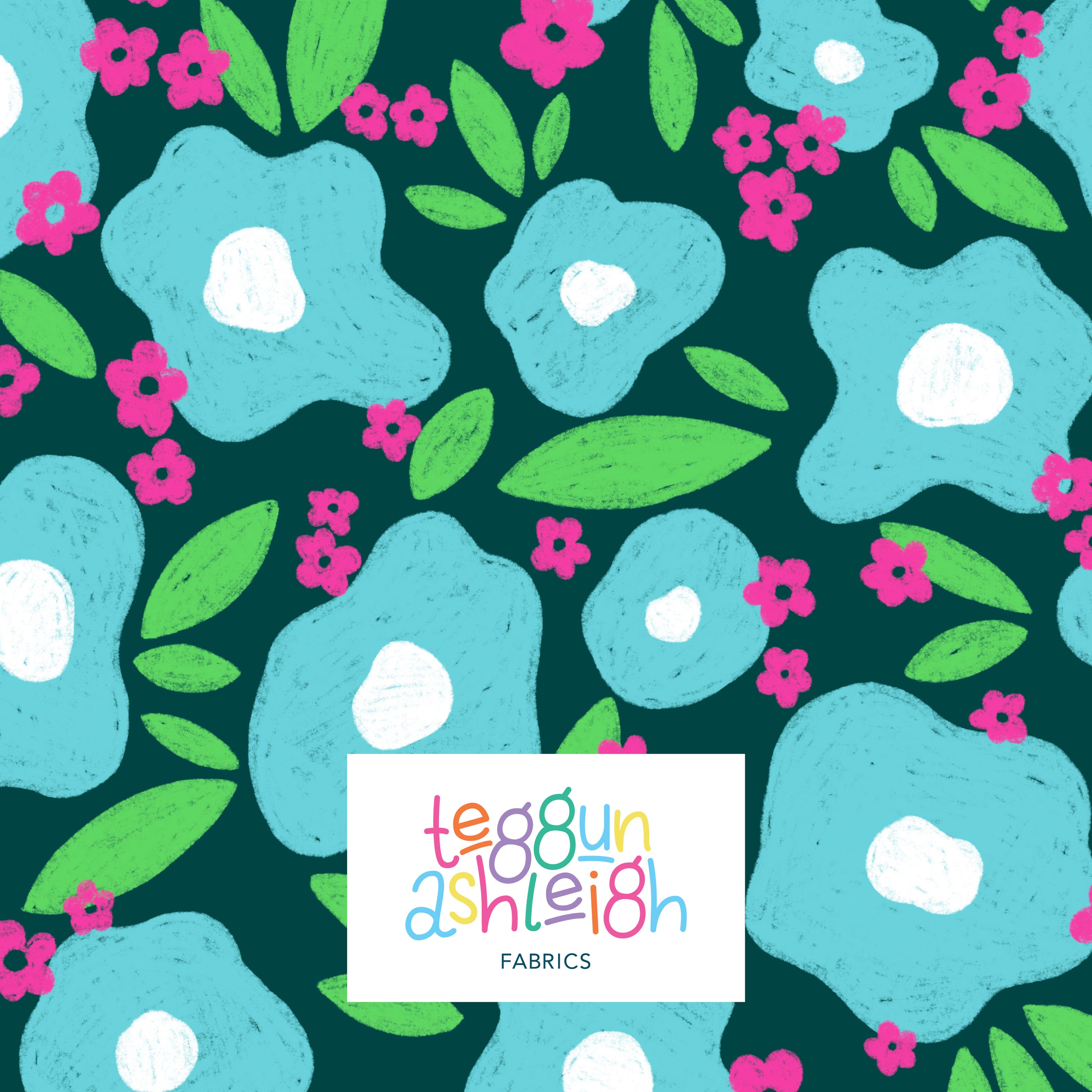 Pre-Order: Bold Blooms (Teal)