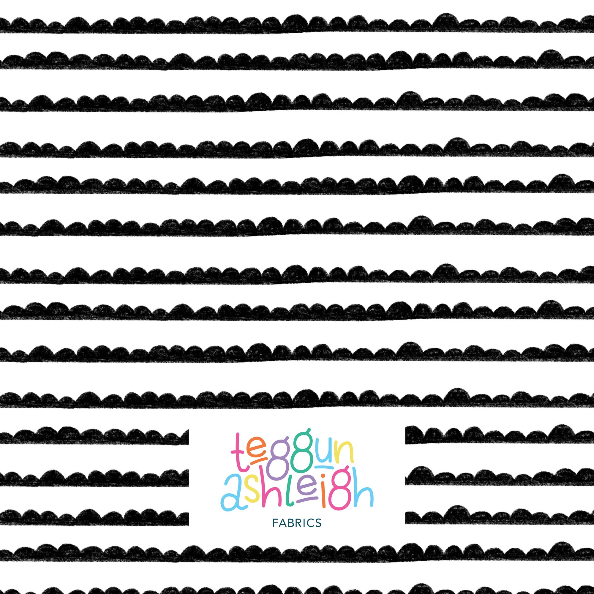 Pre-Order: Bubble Stripes (Black on White)