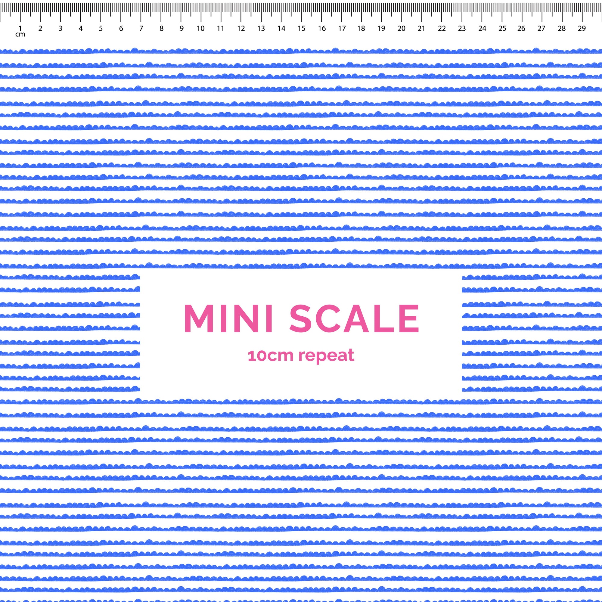 Pre-Order: Bubble Stripes (Blue on White)