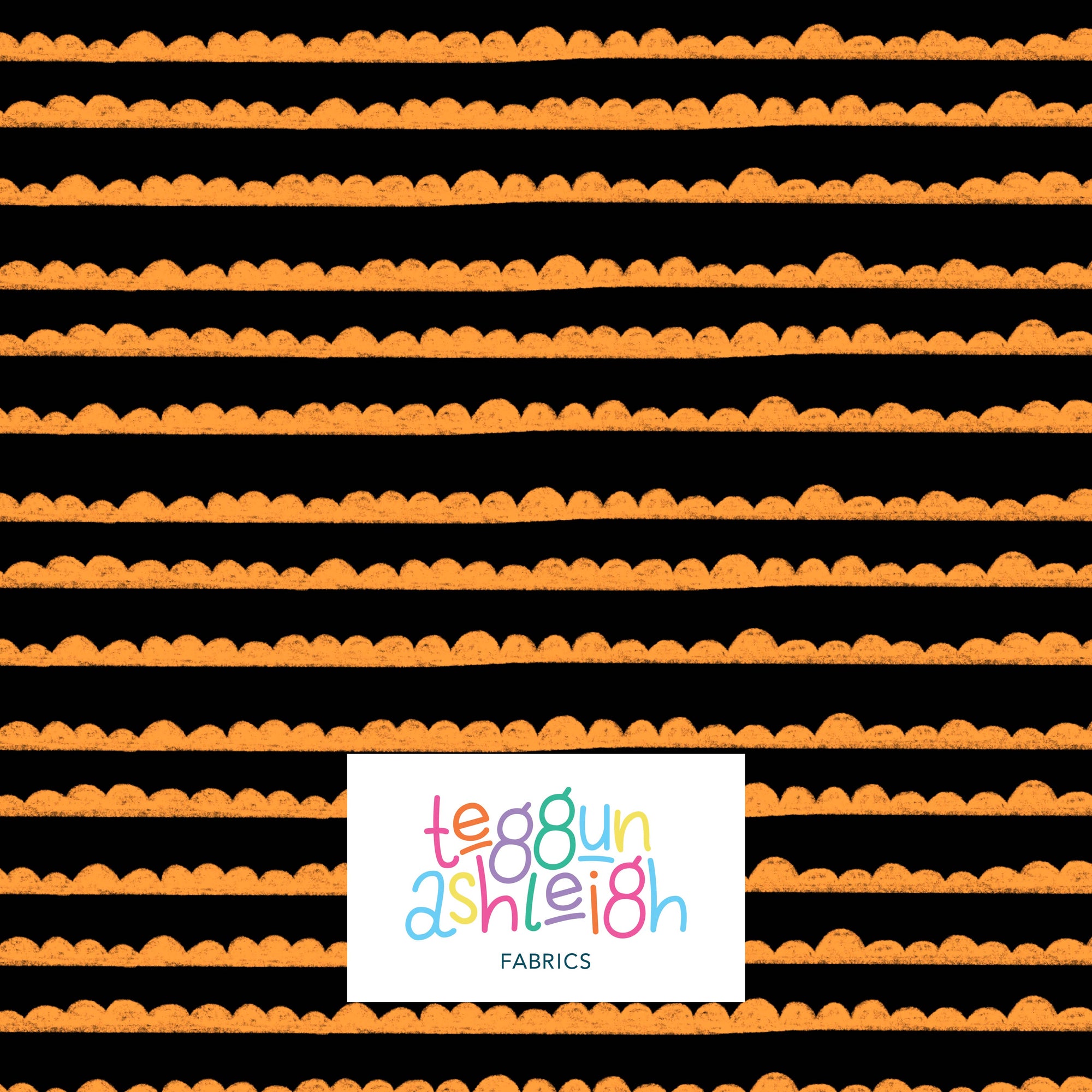 Pre-Order: Bubble Stripes (Orange on Black)