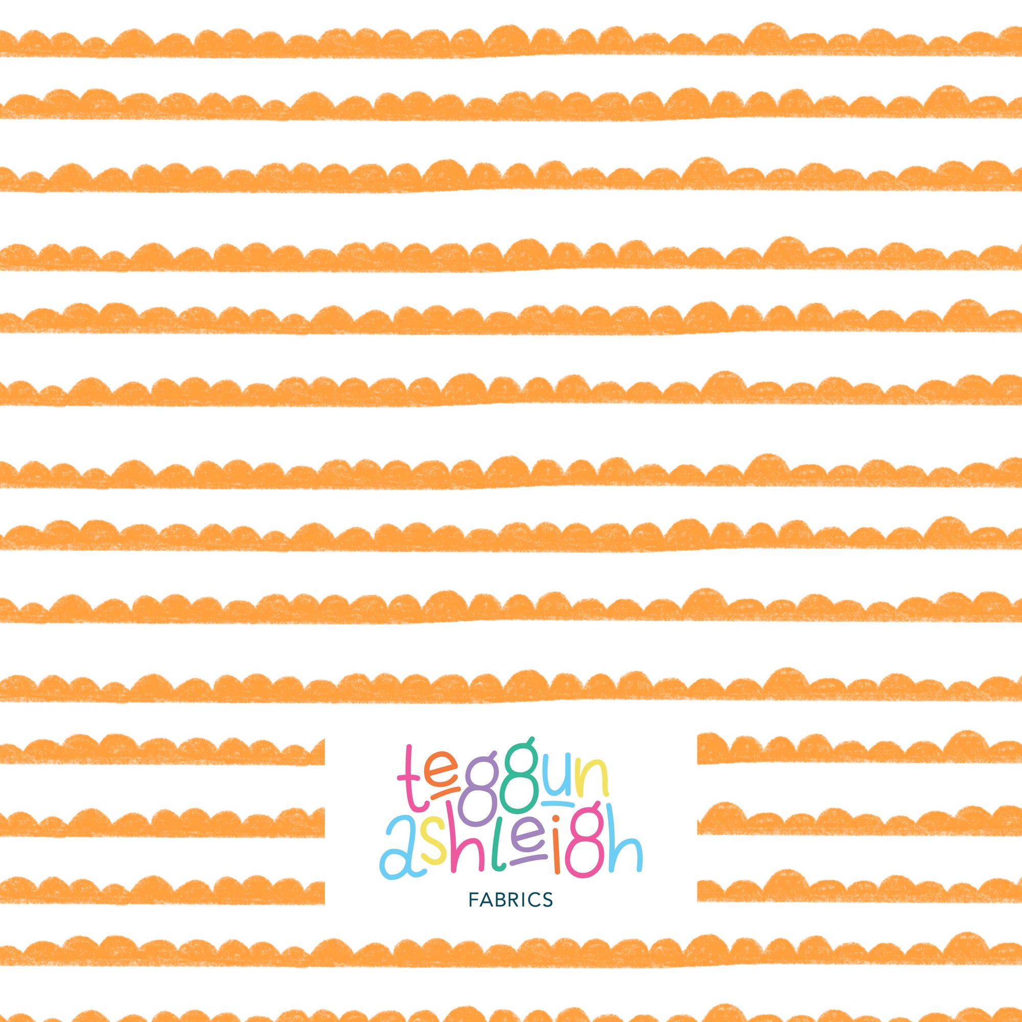 Pre-Order: Bubble Stripes (Orange on White)