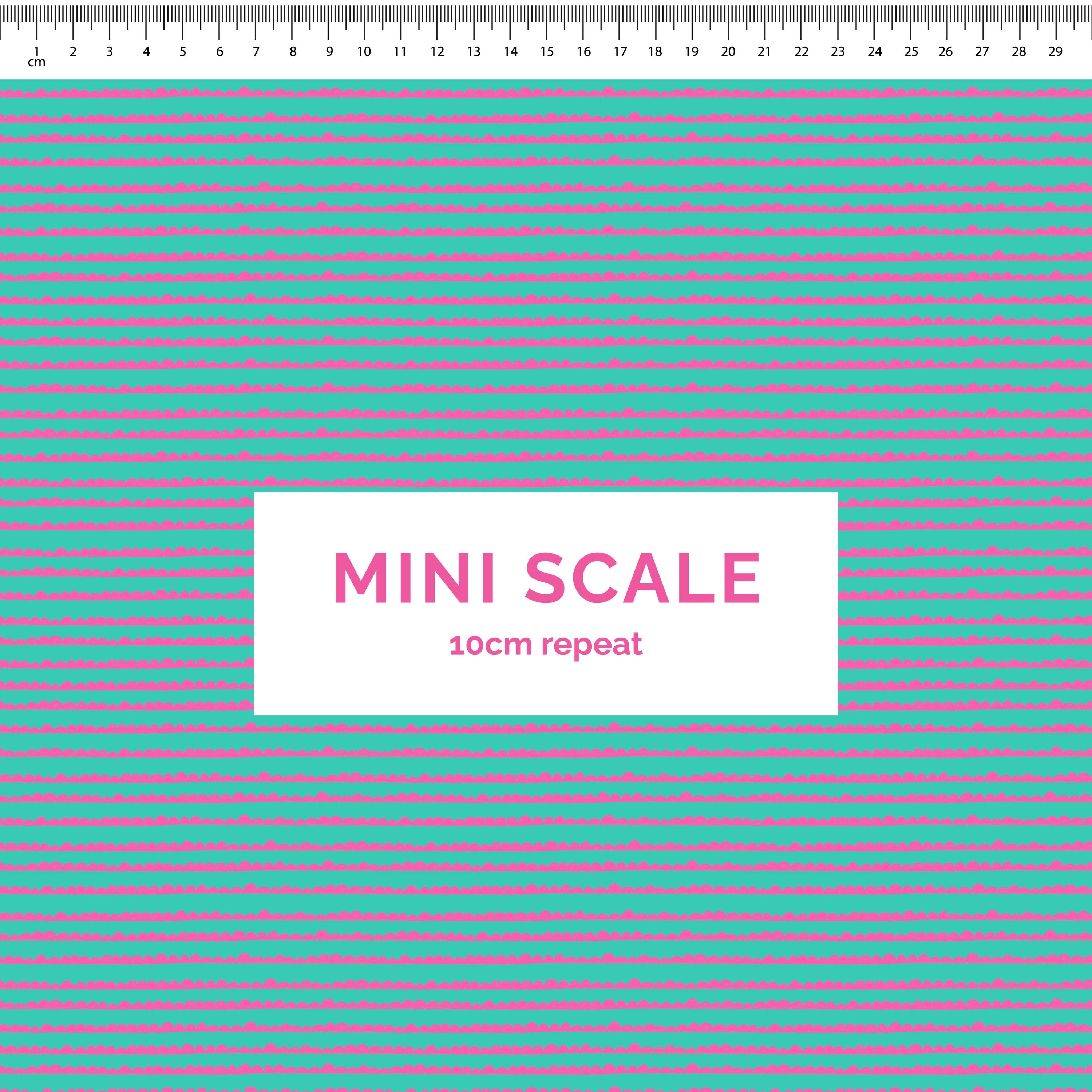 Pre-Order: Bubble Stripes (Pink on Teal)