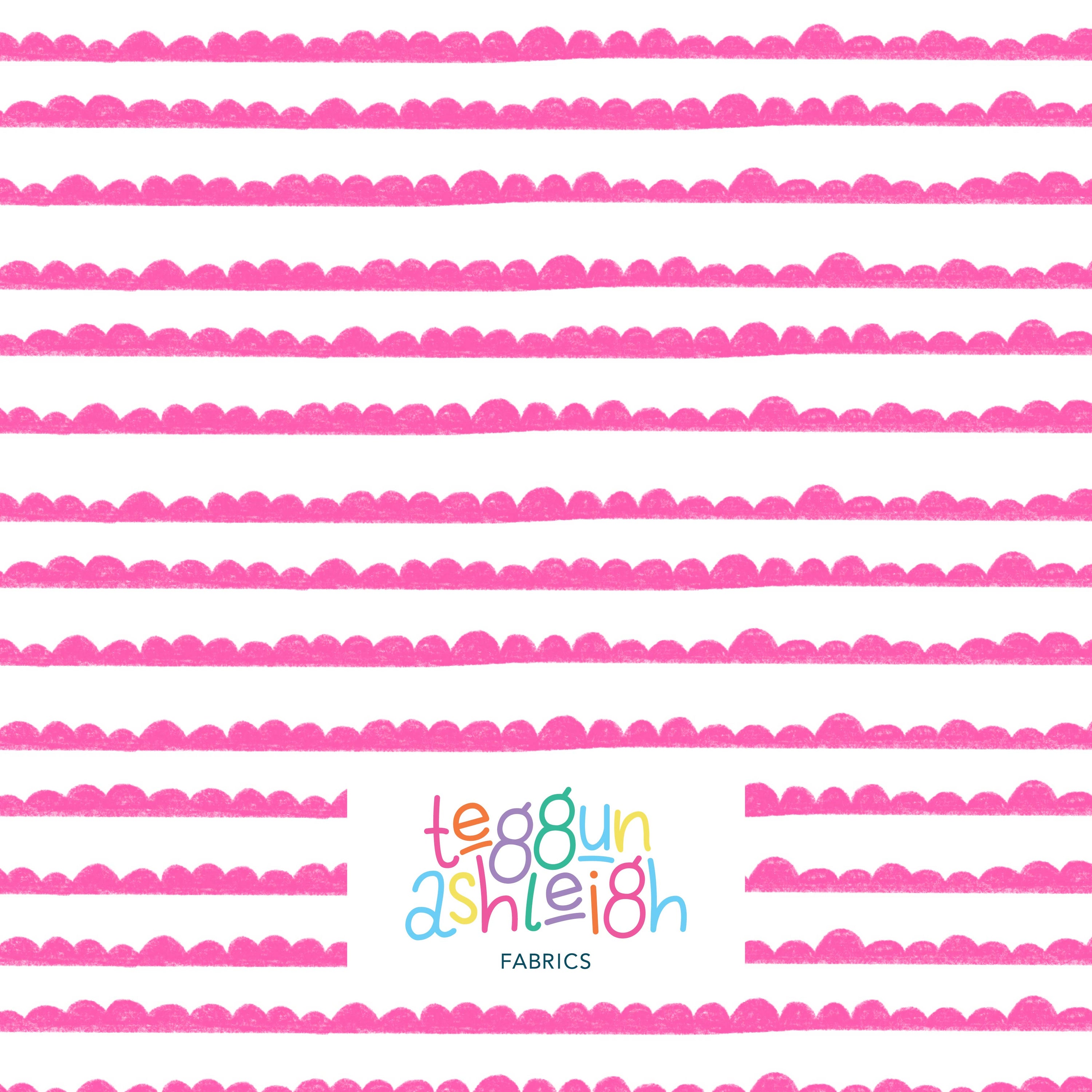 Pre-Order: Bubble Stripes (Pink on White)