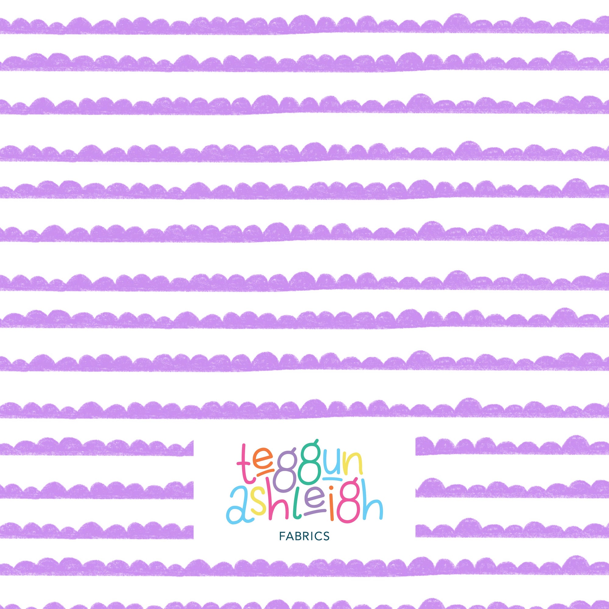 Pre-Order: Bubble Stripes (Purple on White)