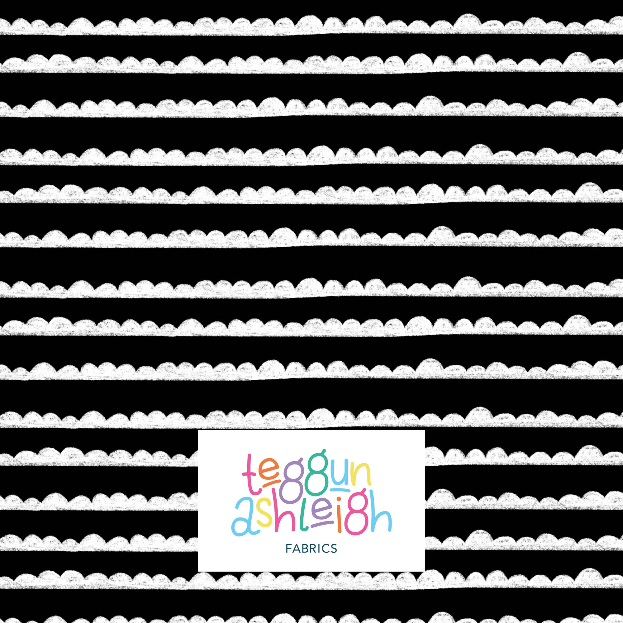 Pre-Order: Bubble Stripes (White on Black)
