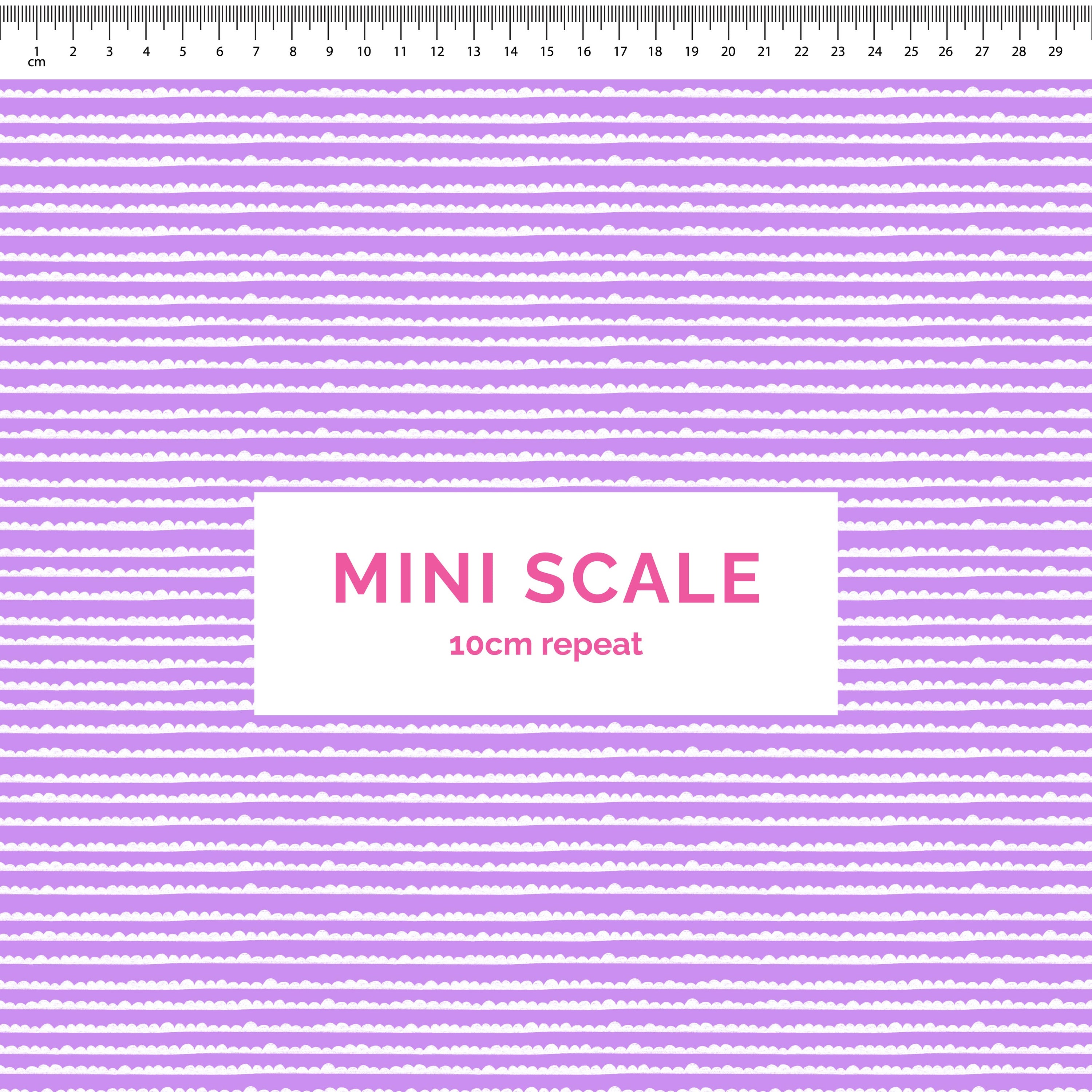 Pre-Order: Bubble Stripes (White on Purple)