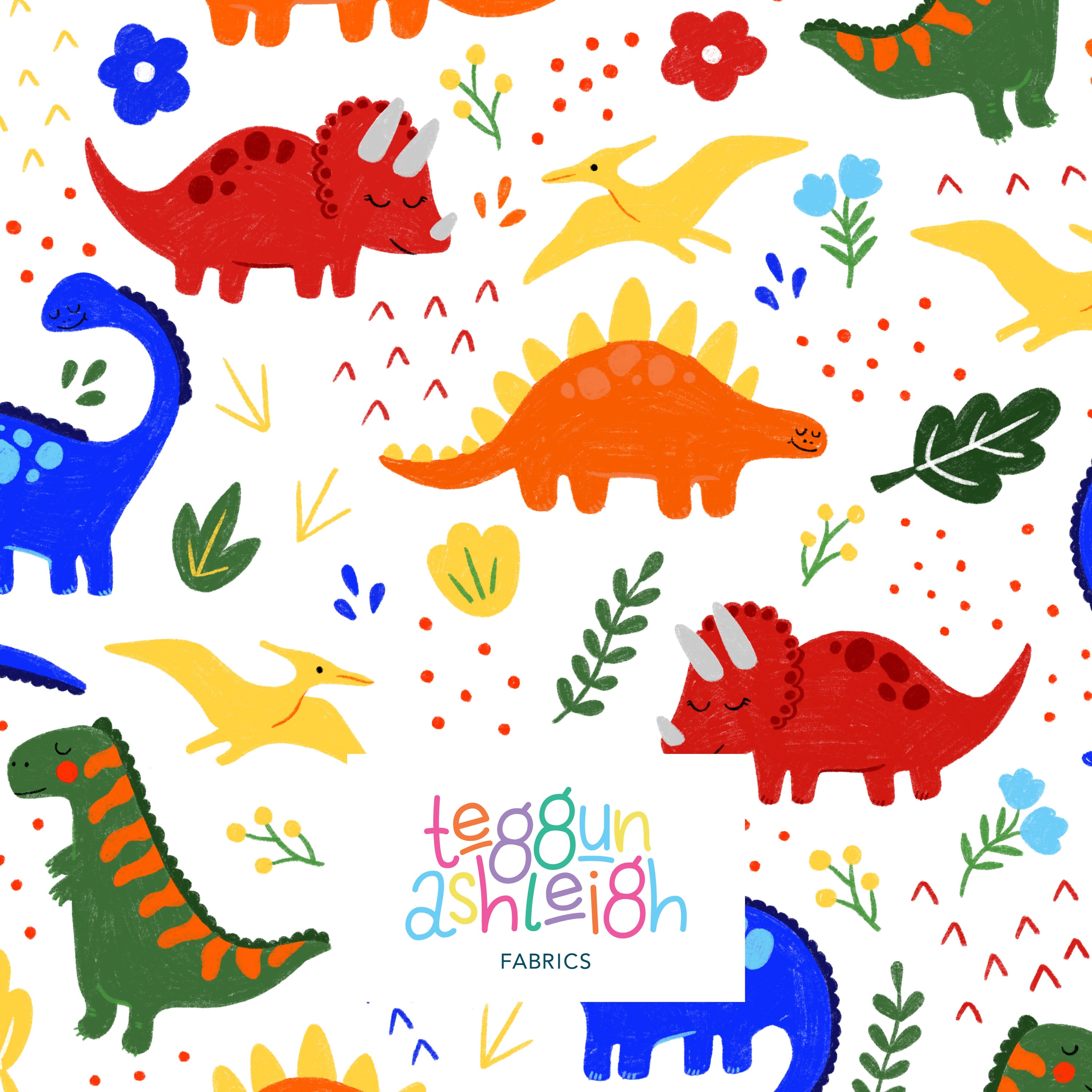 Pre-Order: Charlie's Dinos (Bright on White)