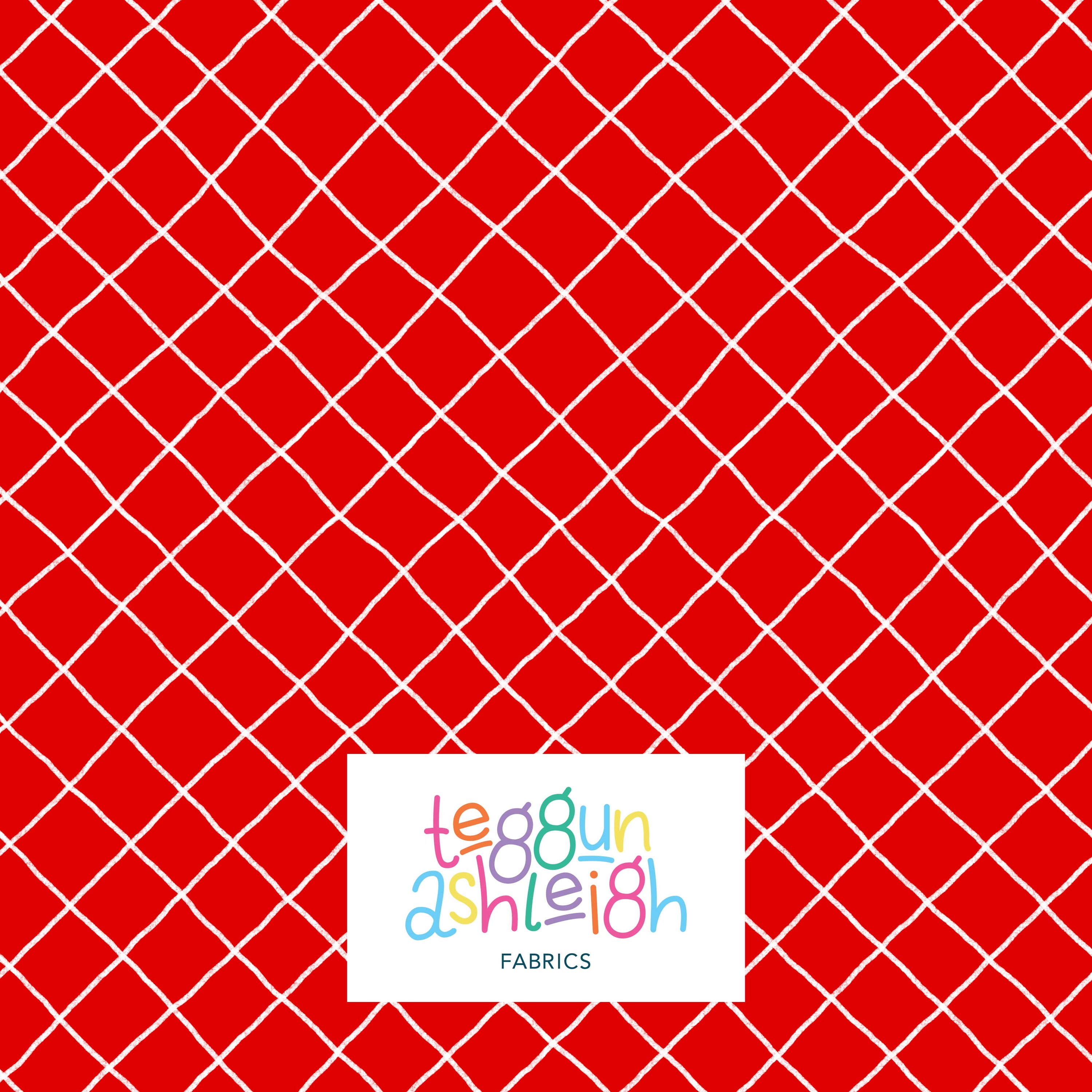 Pre-Order: Checkered Lines (Red)