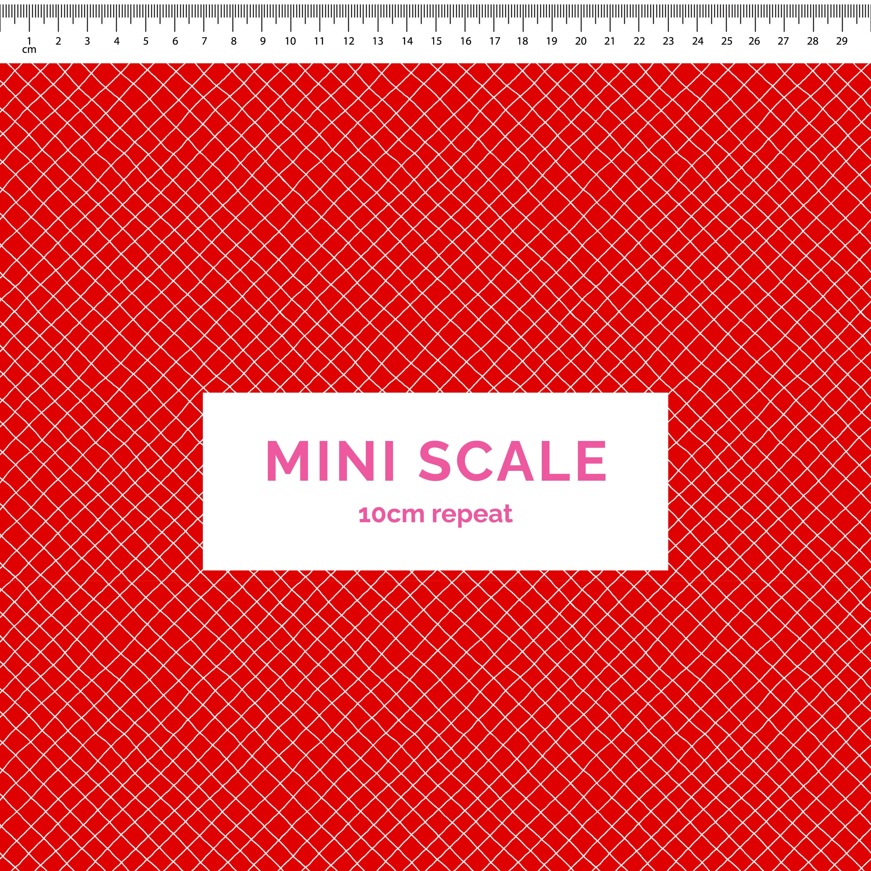 Pre-Order: Checkered Lines (Red)