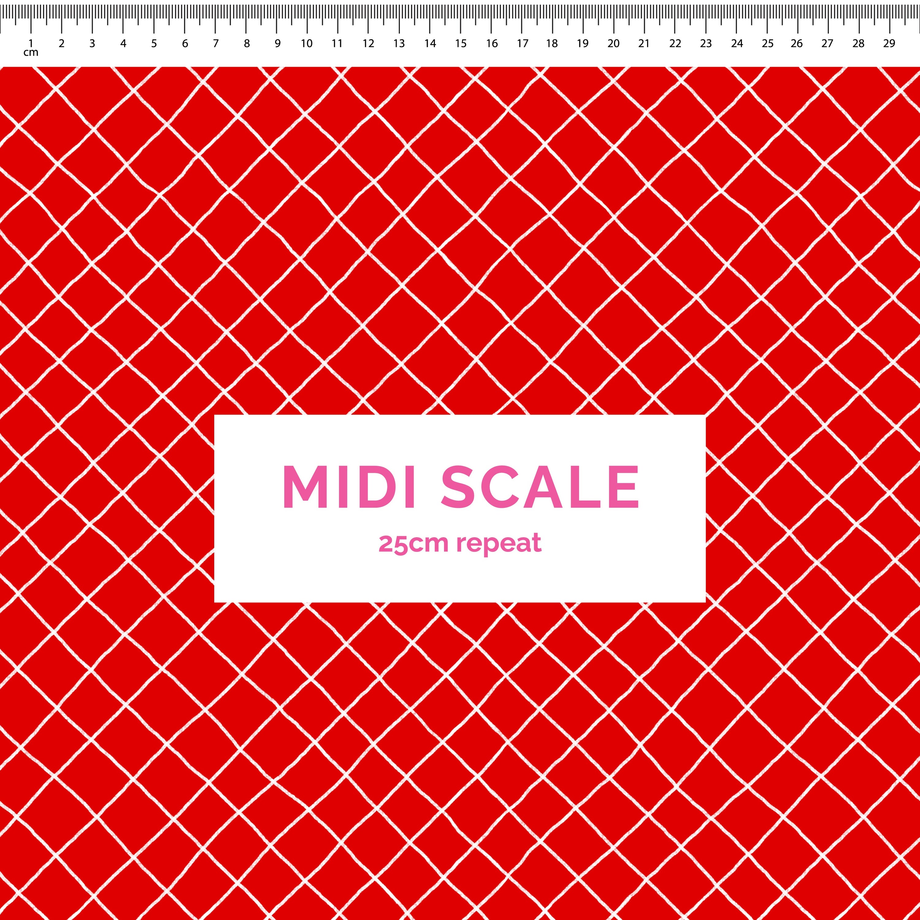Pre-Order: Checkered Lines (Red)