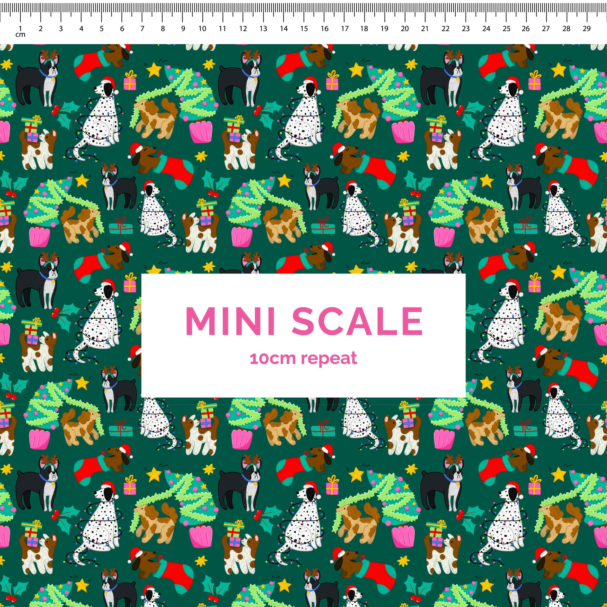 Pre-Order: Christmas Dogs (Dark Green)
