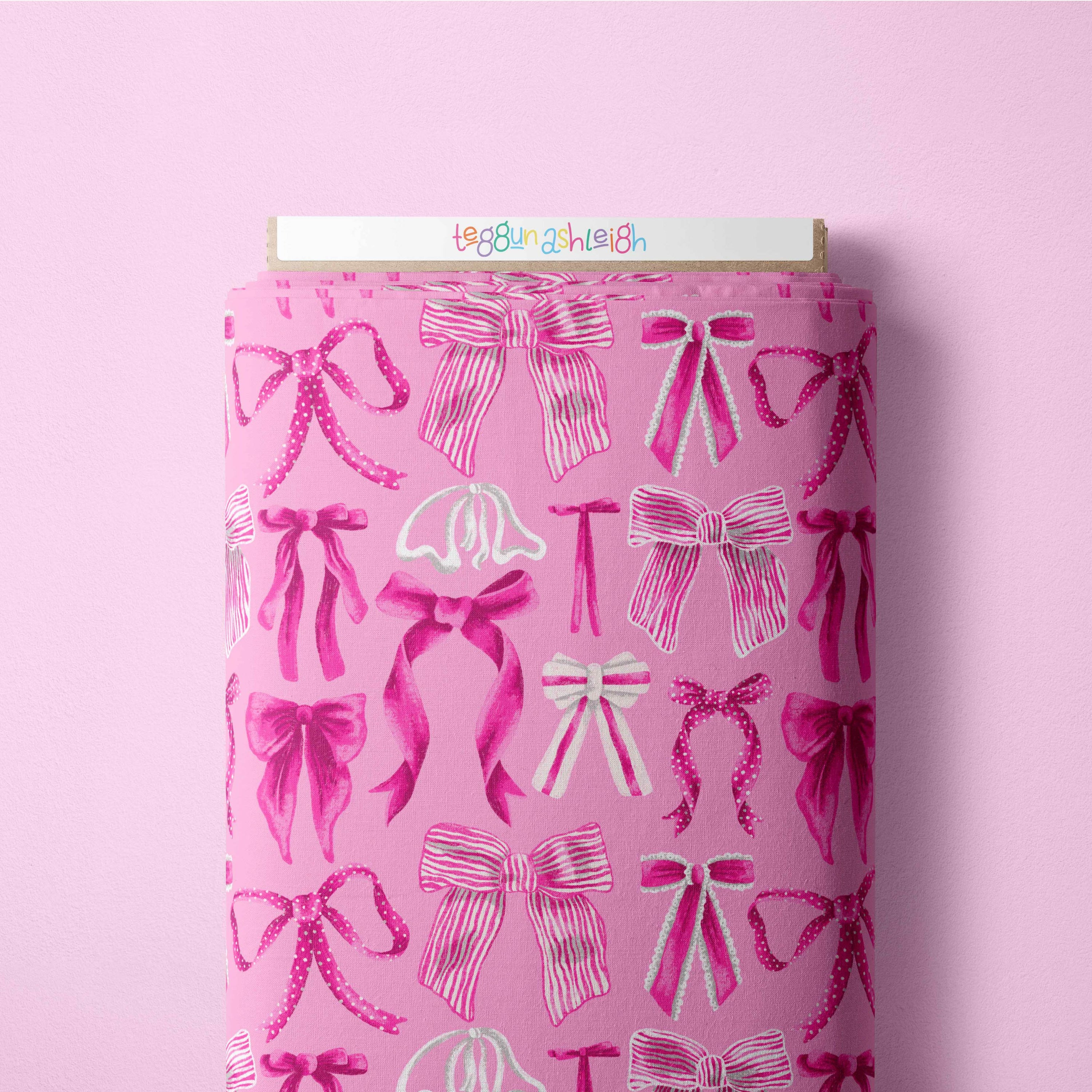 Pre-Order: Bows (Pink/White On Pink)