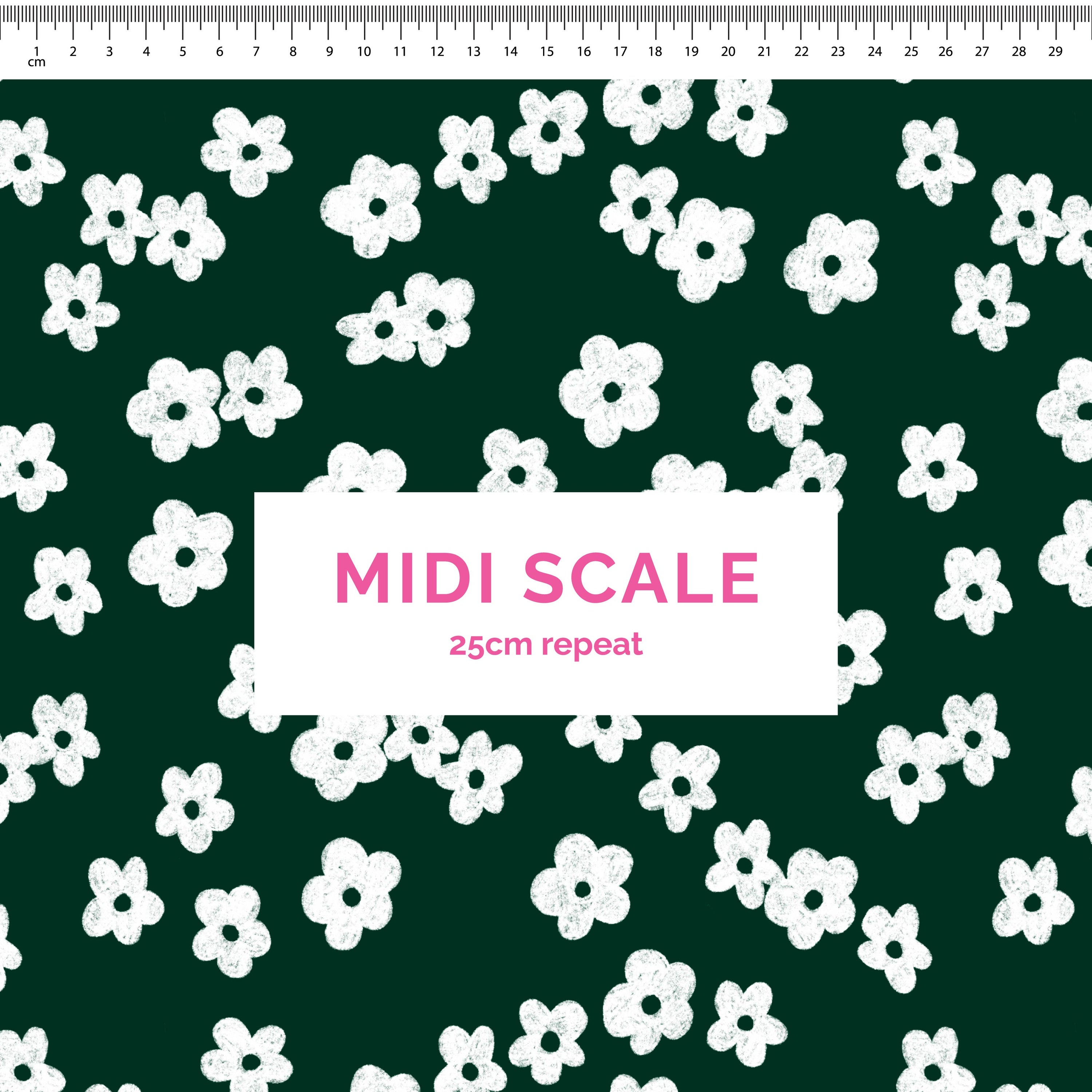 Pre-Order: Ditsy Florals (Dark Green)