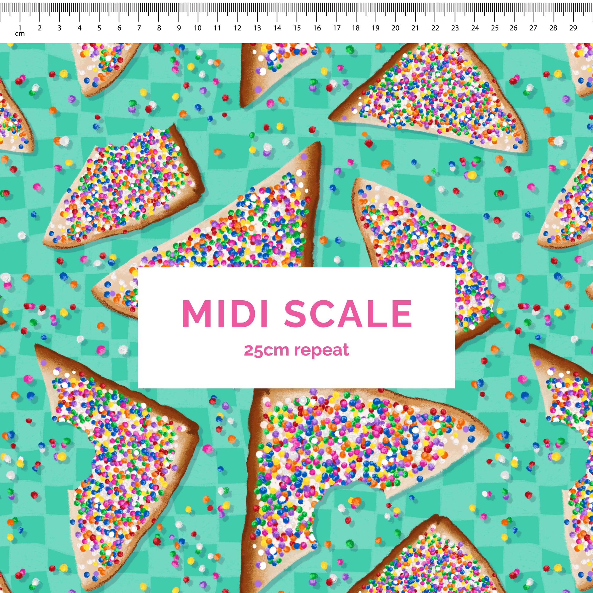 Pre-Order: Fairy Bread (Teal Check)