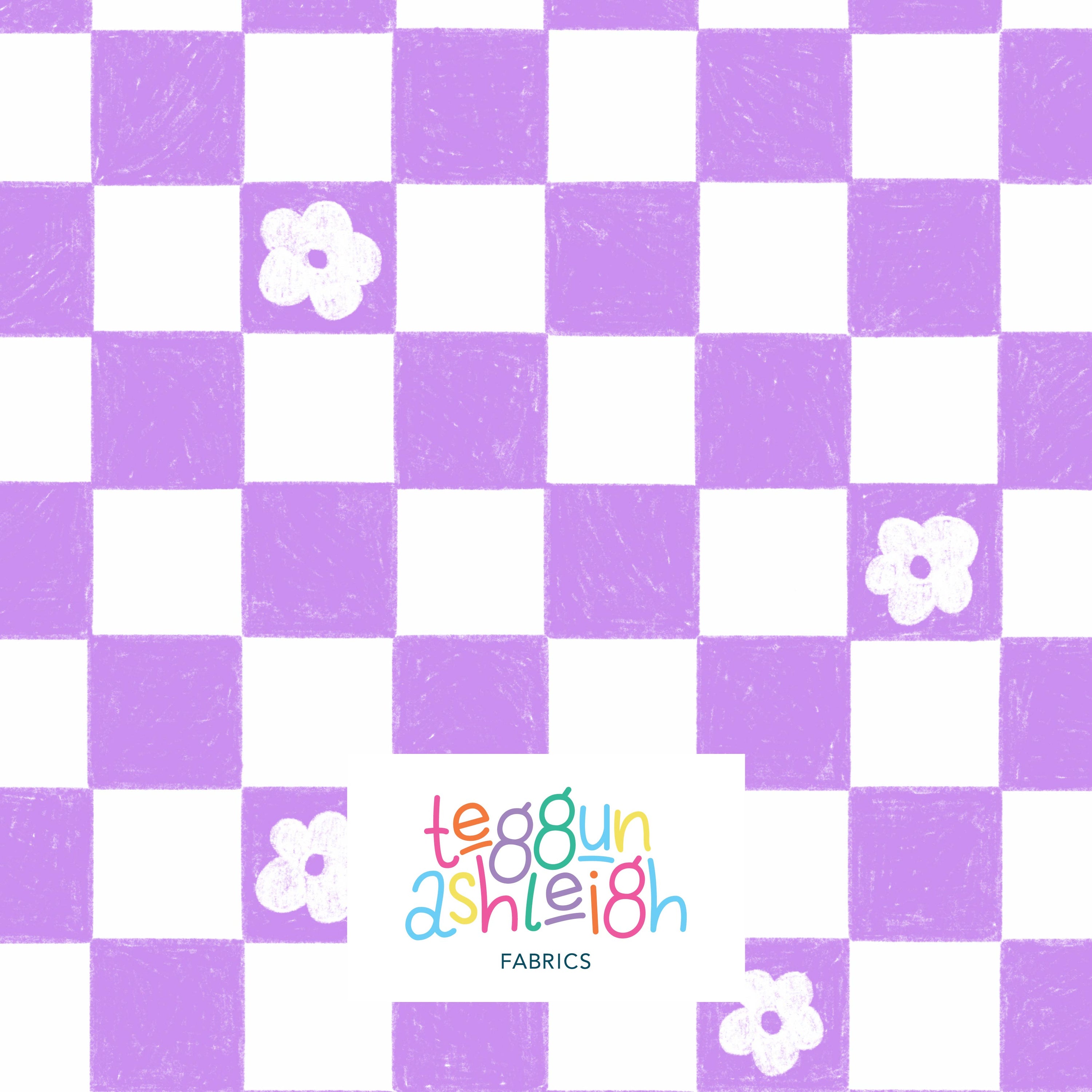 Pre-Order: Floral Checkers (Purple)