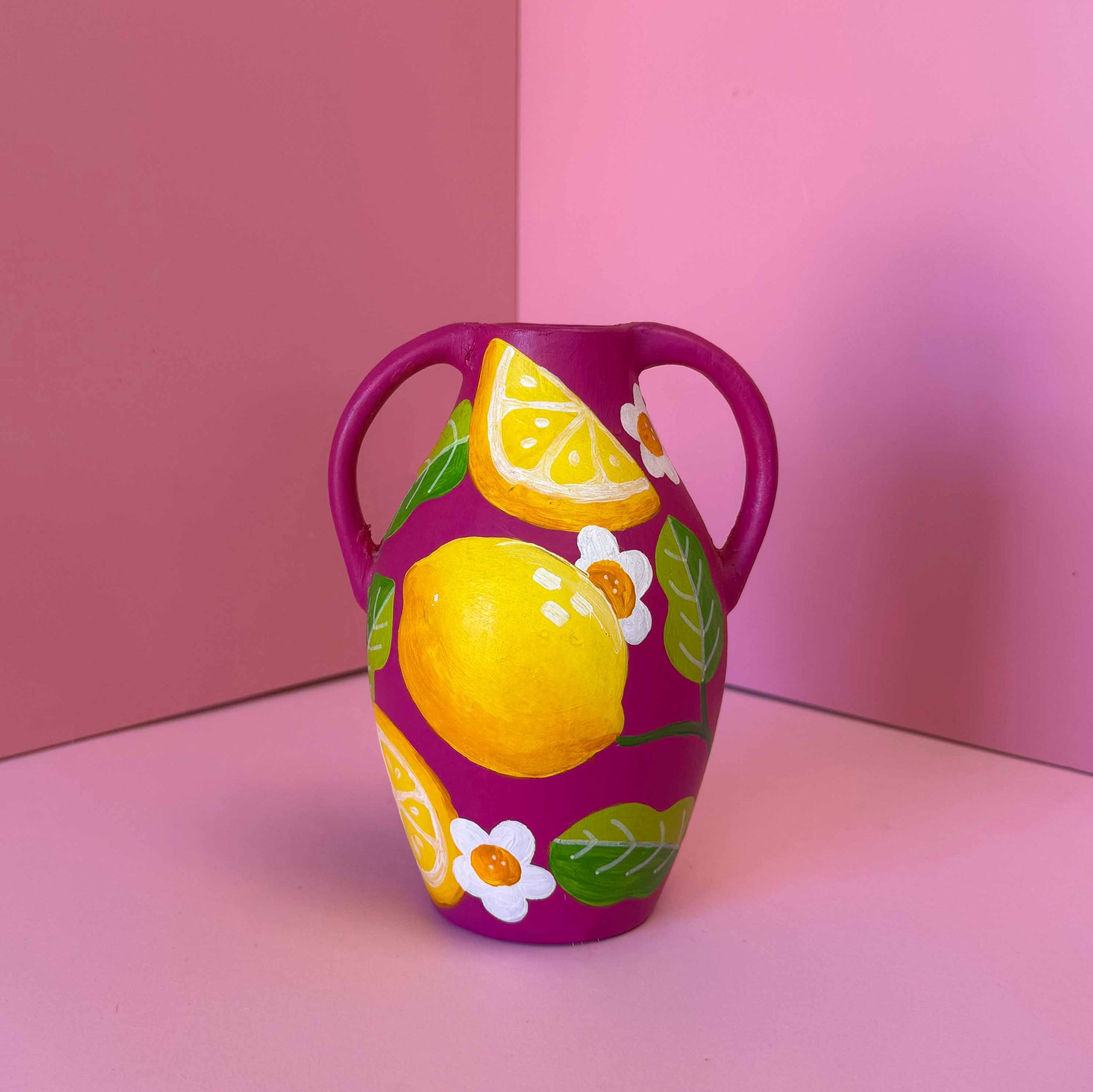 Small Vase: Lemons