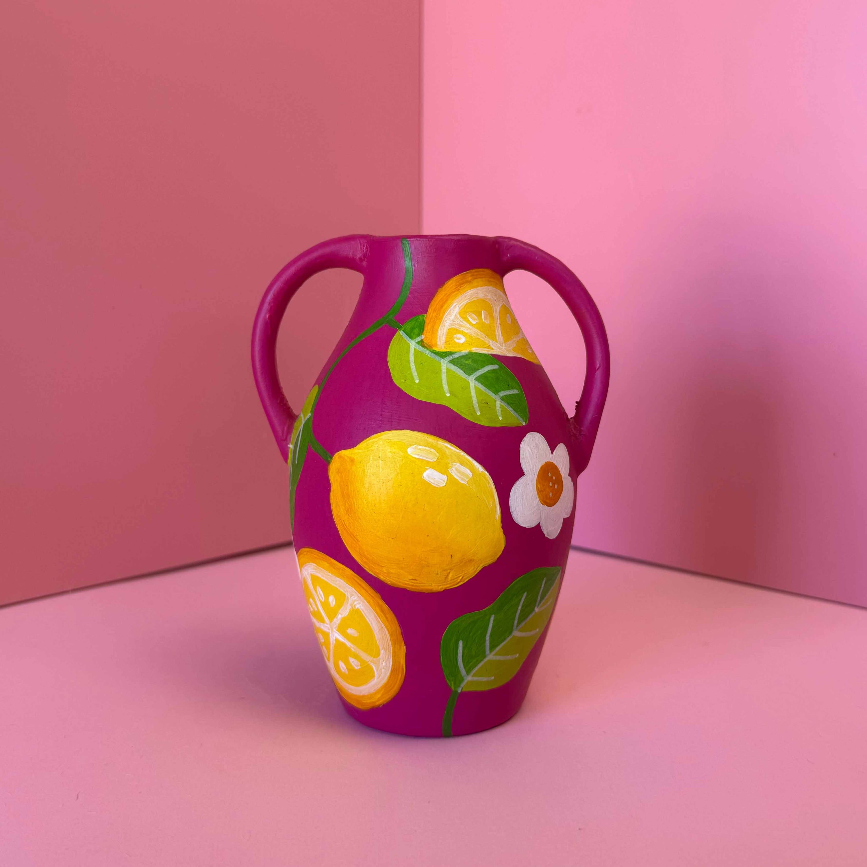 Small Vase: Lemons