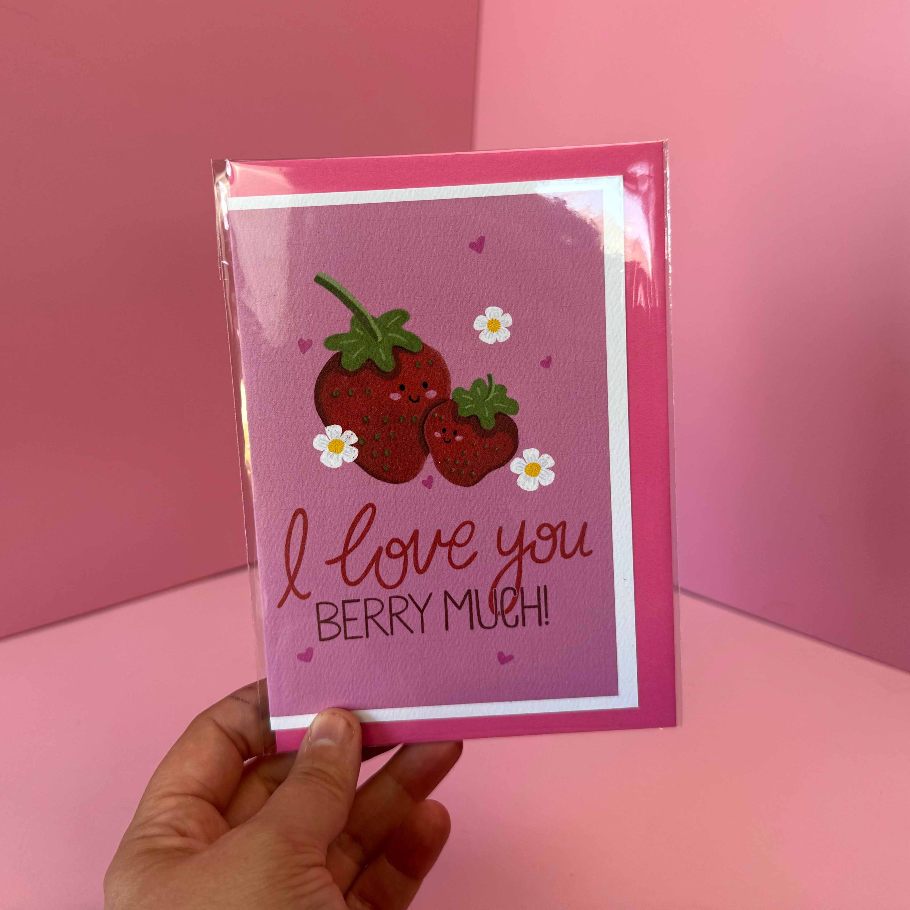 Greeting Card: I Love You Berry Much