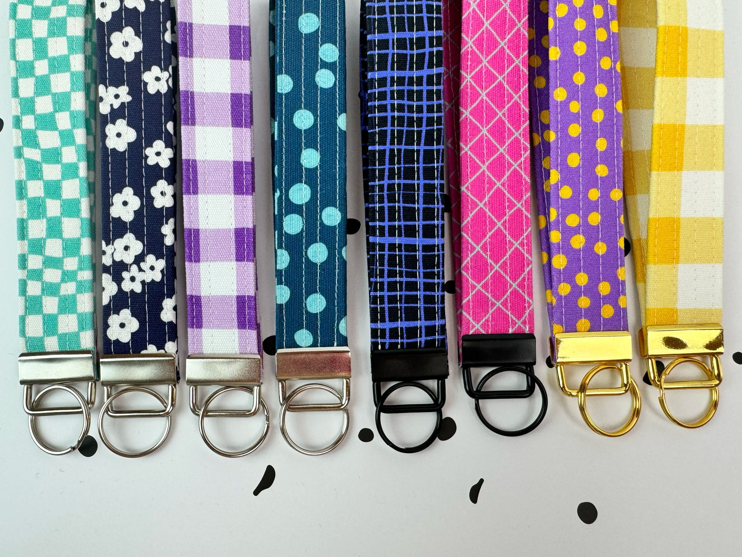 Key Fobs/Wristlet: Yellow Spot