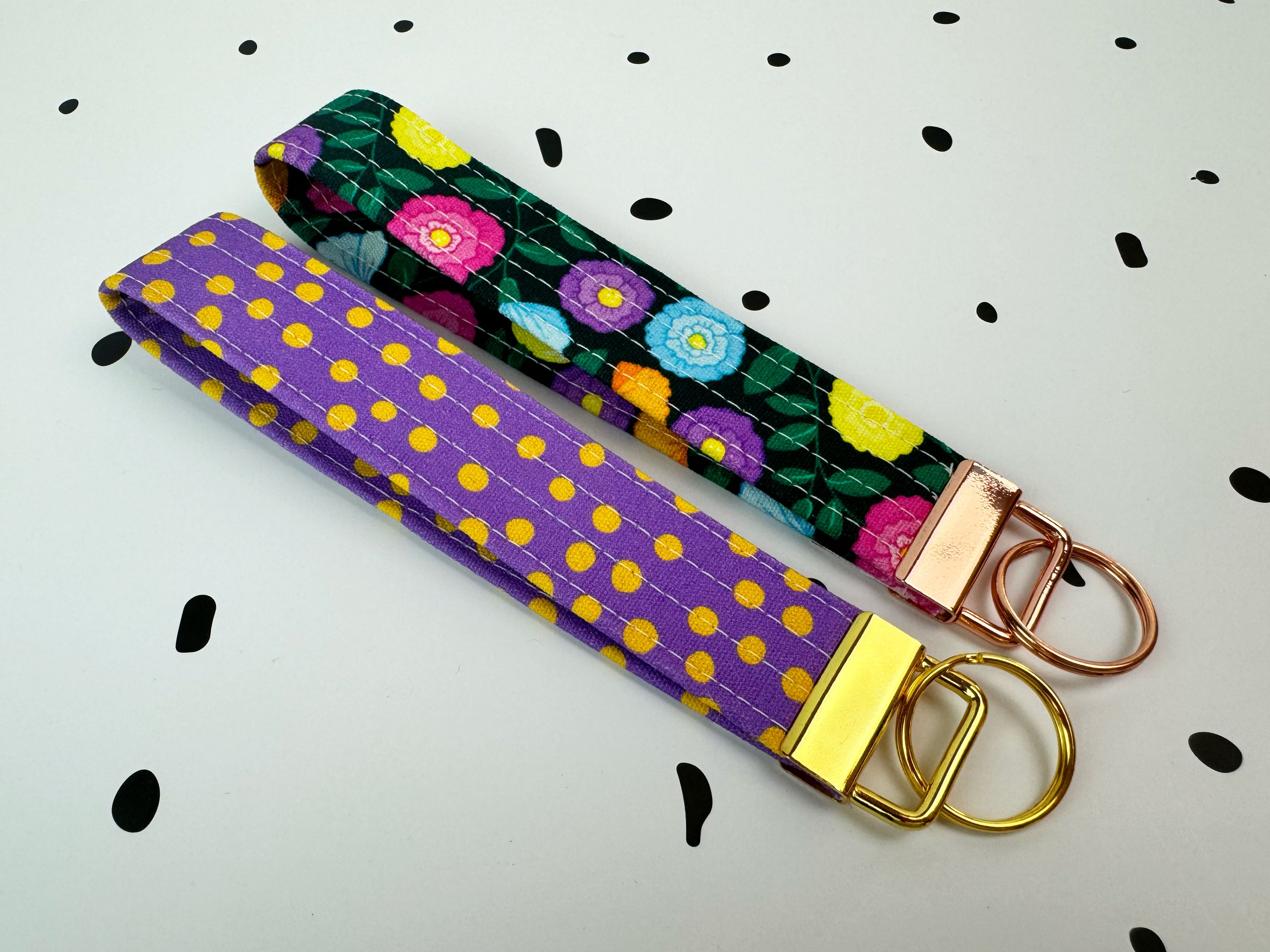 Key Fobs/Wristlet: Yellow Spot