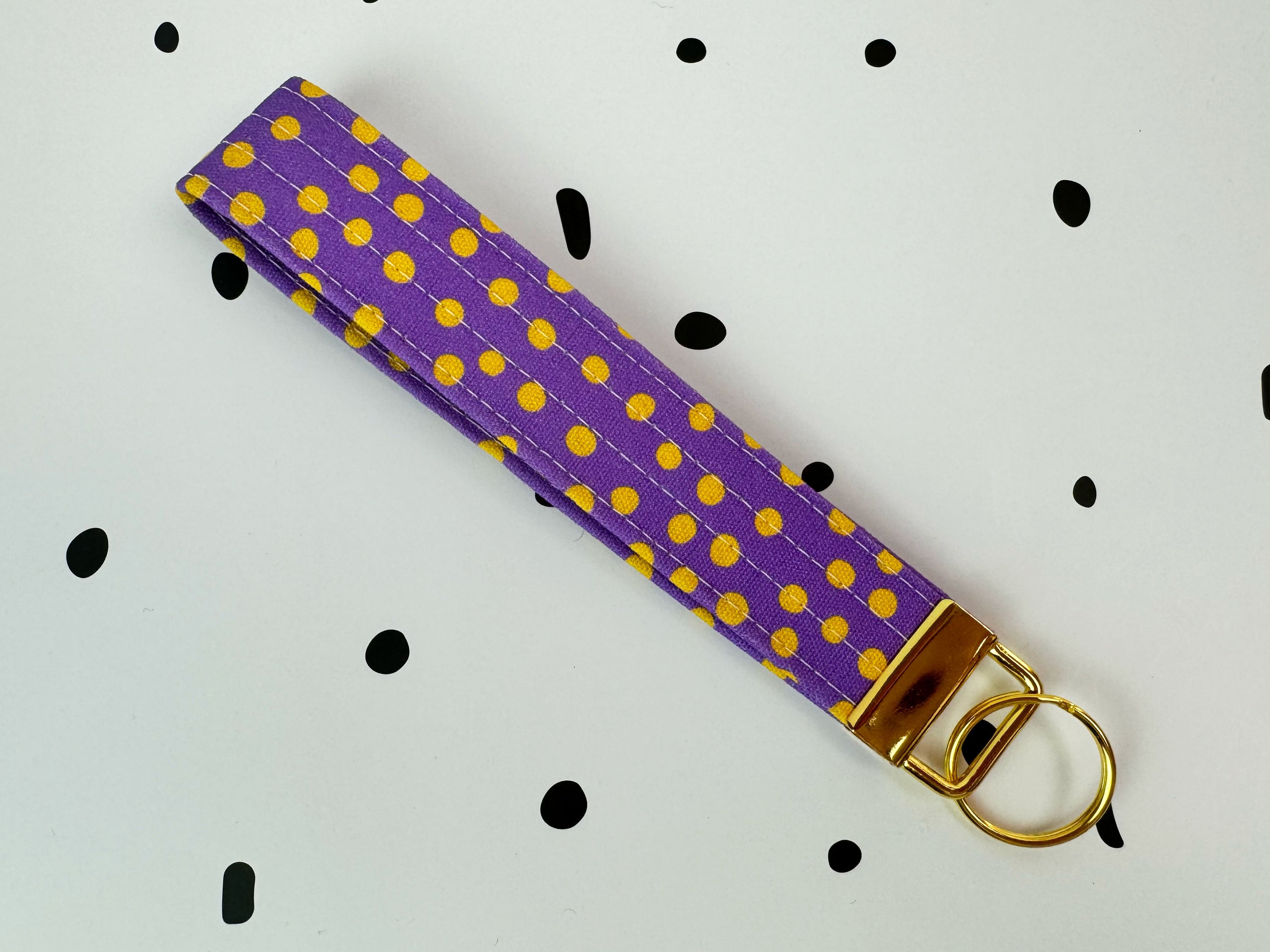 Key Fobs/Wristlet: Yellow Spot