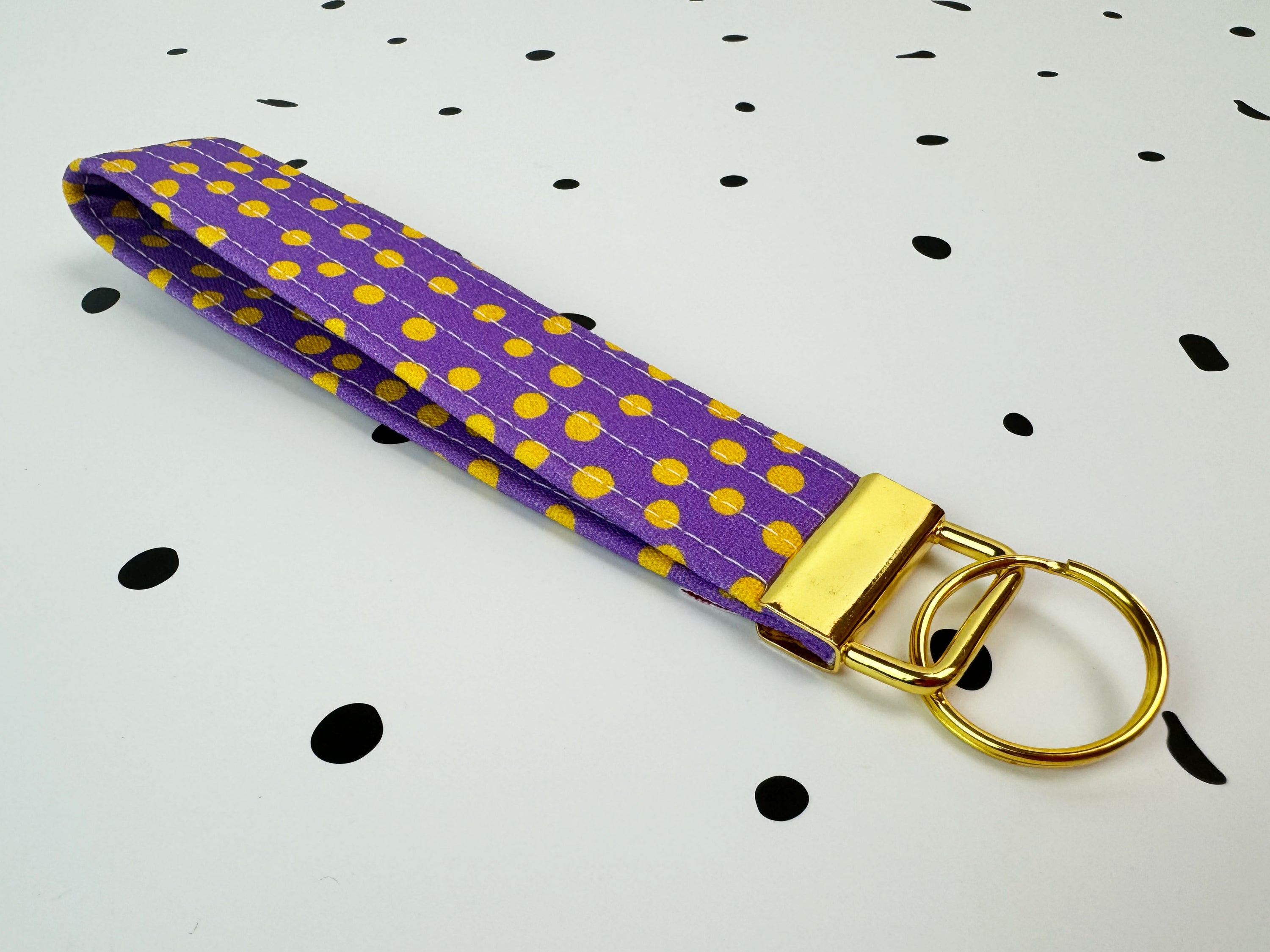 Key Fobs/Wristlet: Yellow Spot