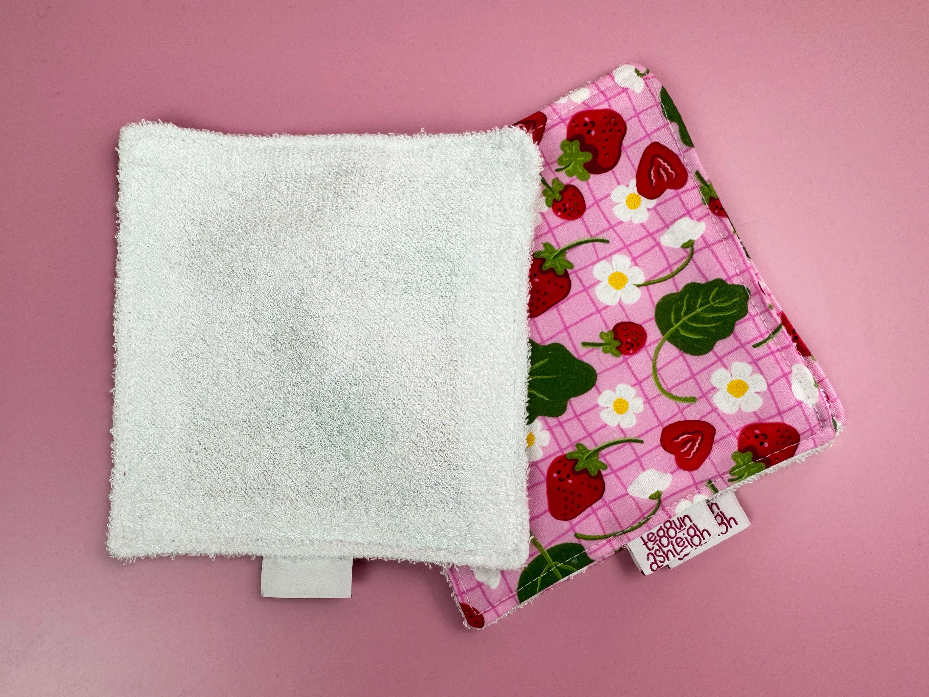 Reuseable Make-Up Wipes: Strawberry Kisses