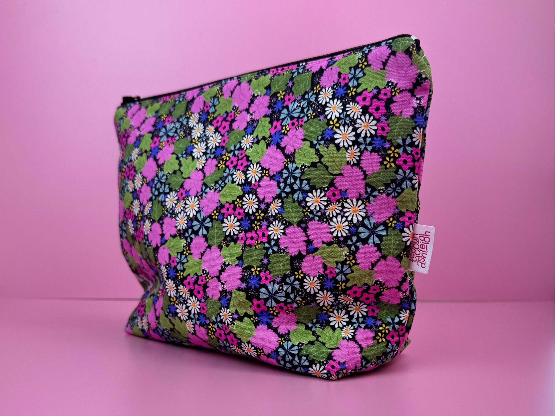 Large Zipper Pouch: Ava Florals