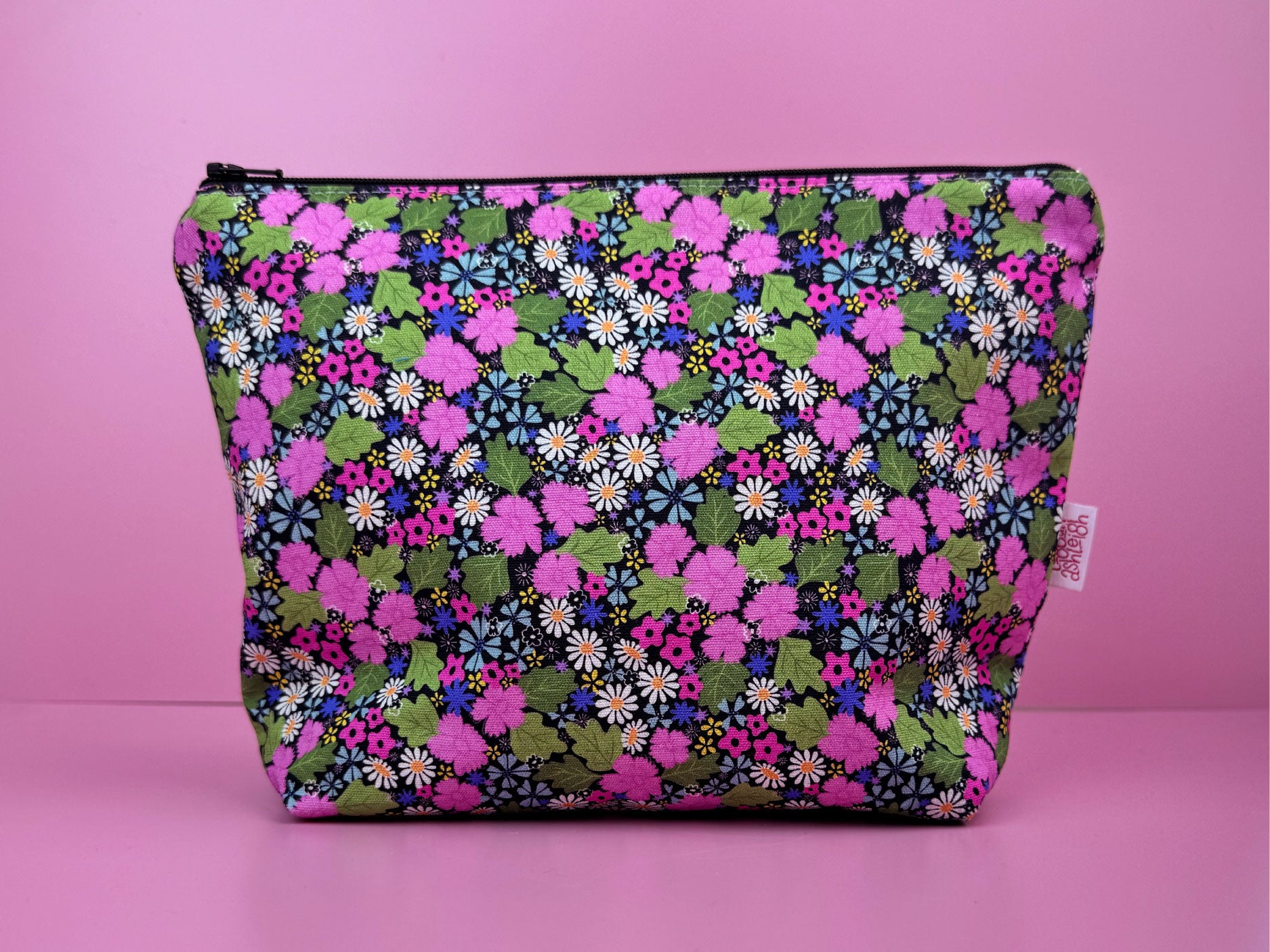 Large Zipper Pouch: Ava Florals