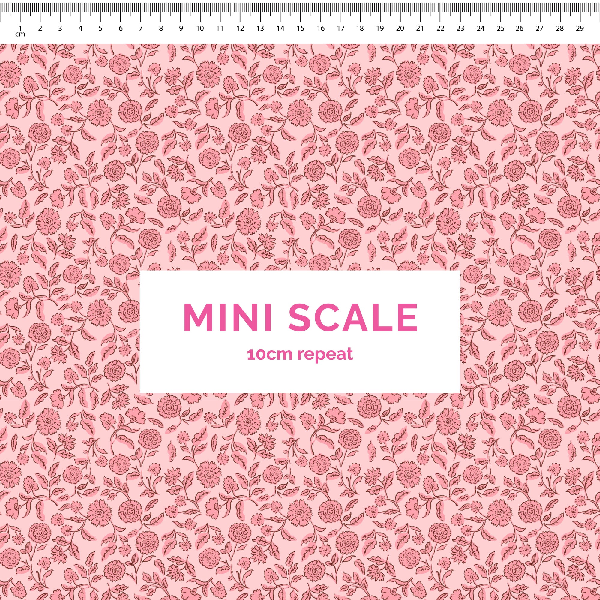 Pre-Order: Block Print Blooms (Pink)