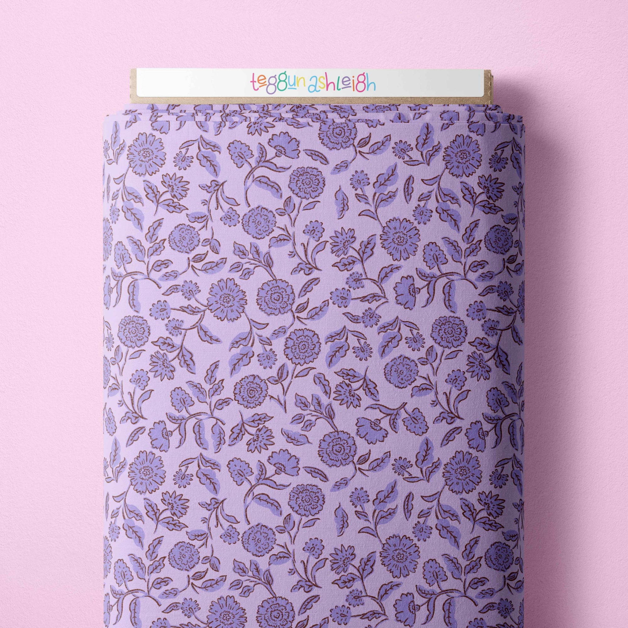 Pre-Order: Block Print Blooms (Purple)