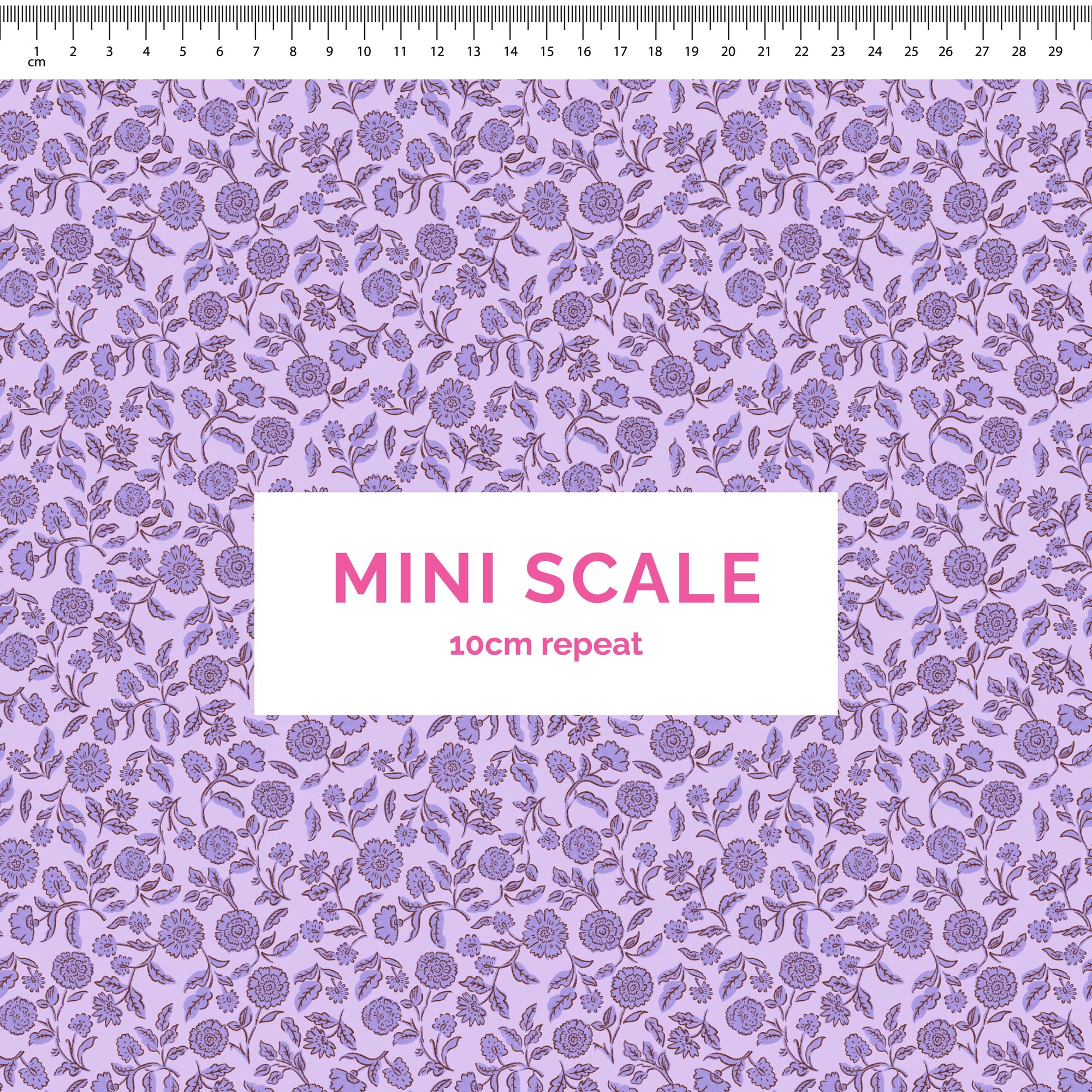 Pre-Order: Block Print Blooms (Purple)