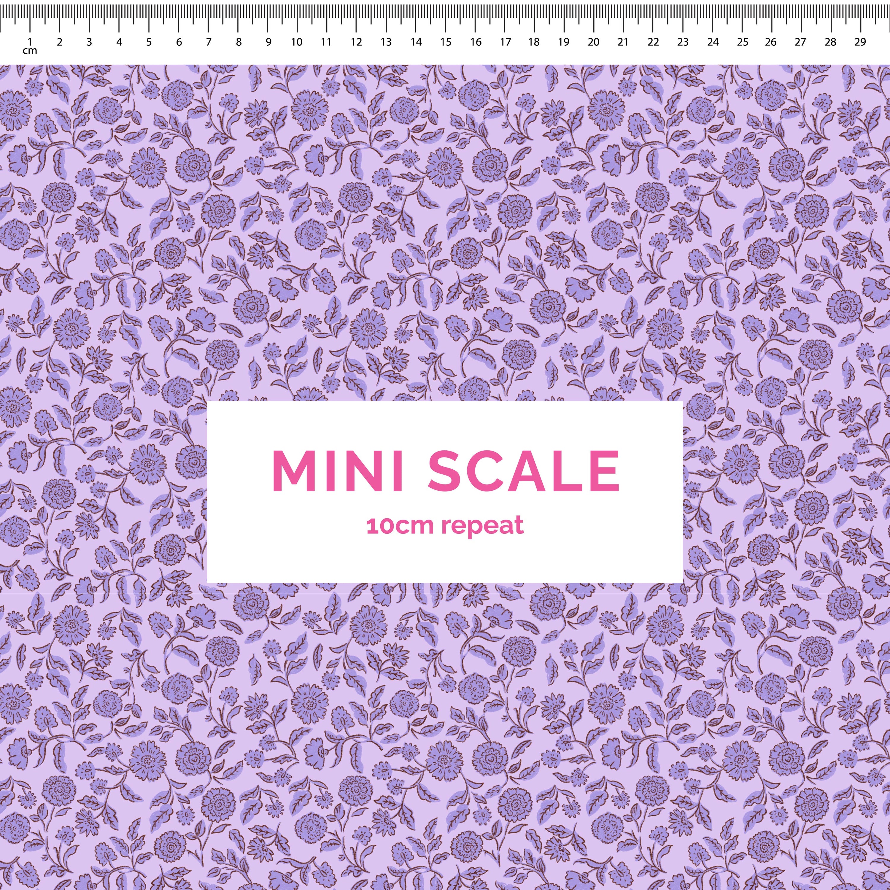Pre-Order: Block Print Blooms (Purple)