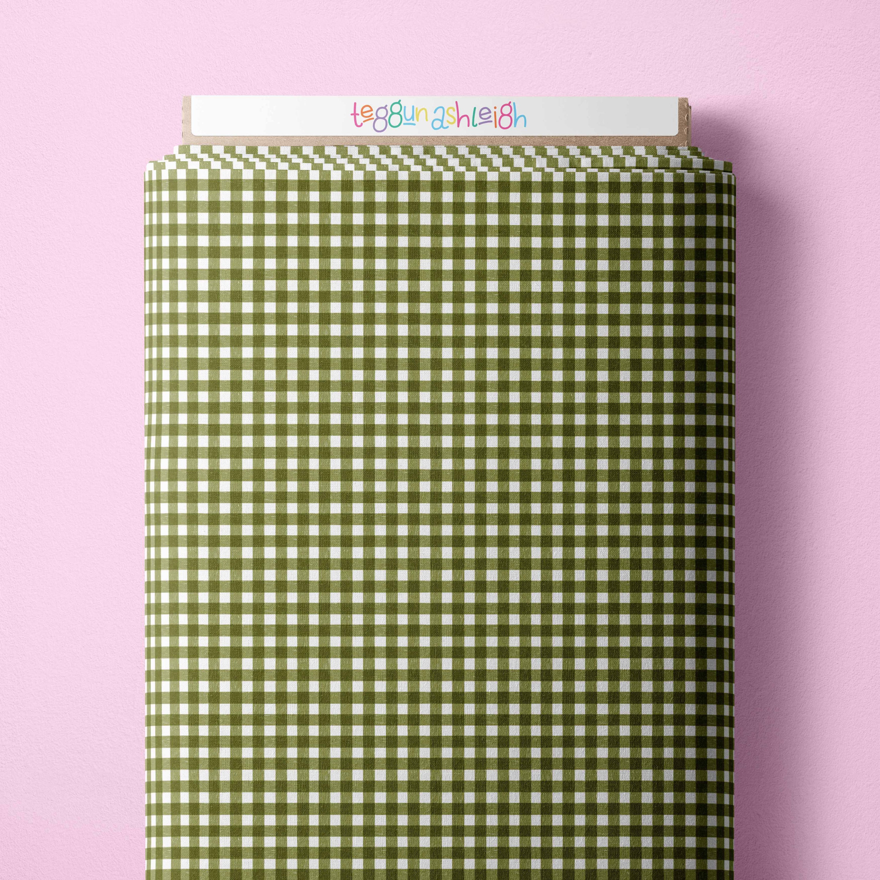 Pre-Order: Micro Gingham (Olive)