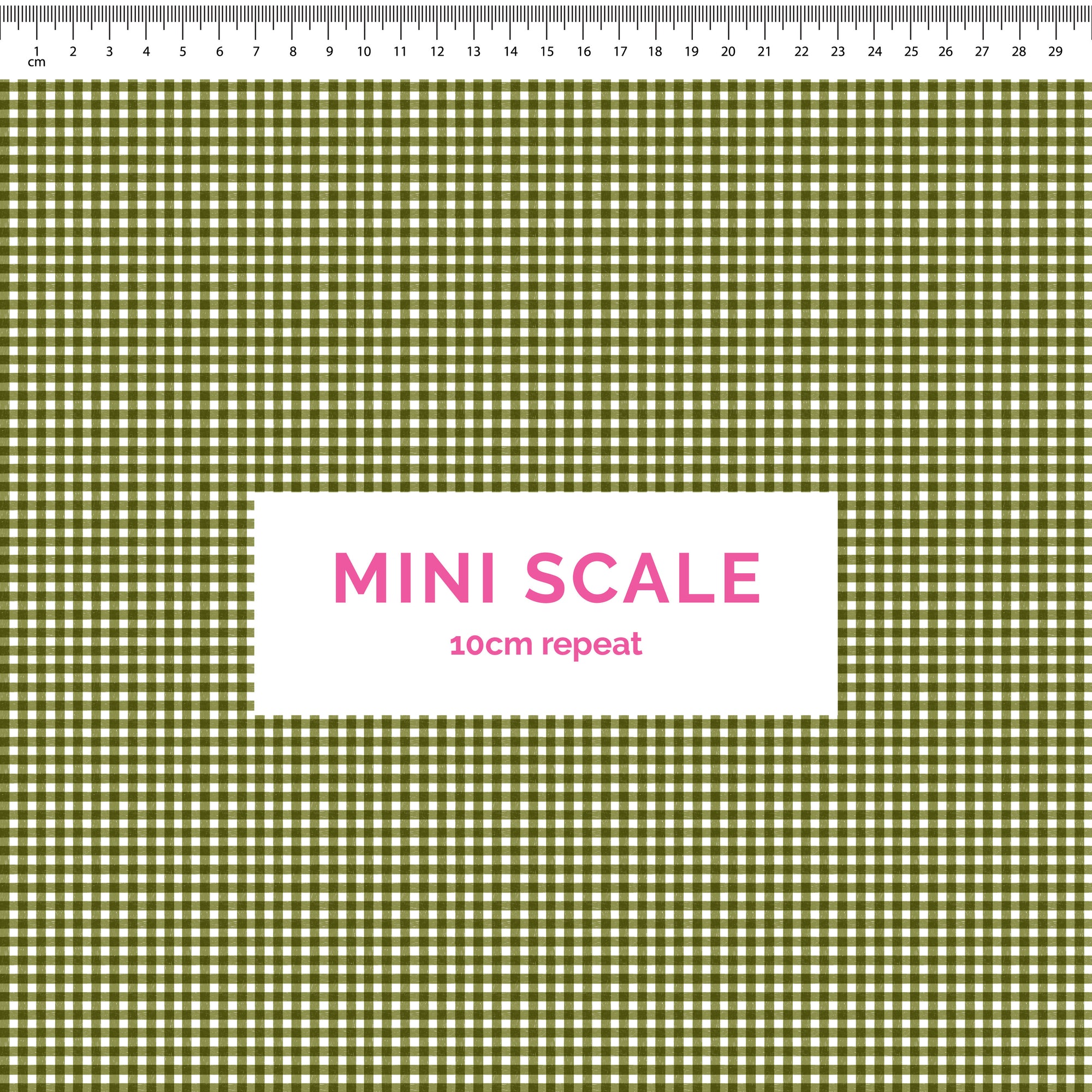 Pre-Order: Micro Gingham (Olive)