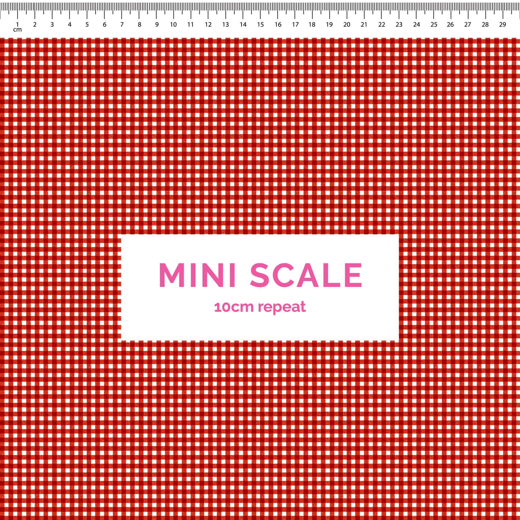 Pre-Order: Micro Gingham (Red)