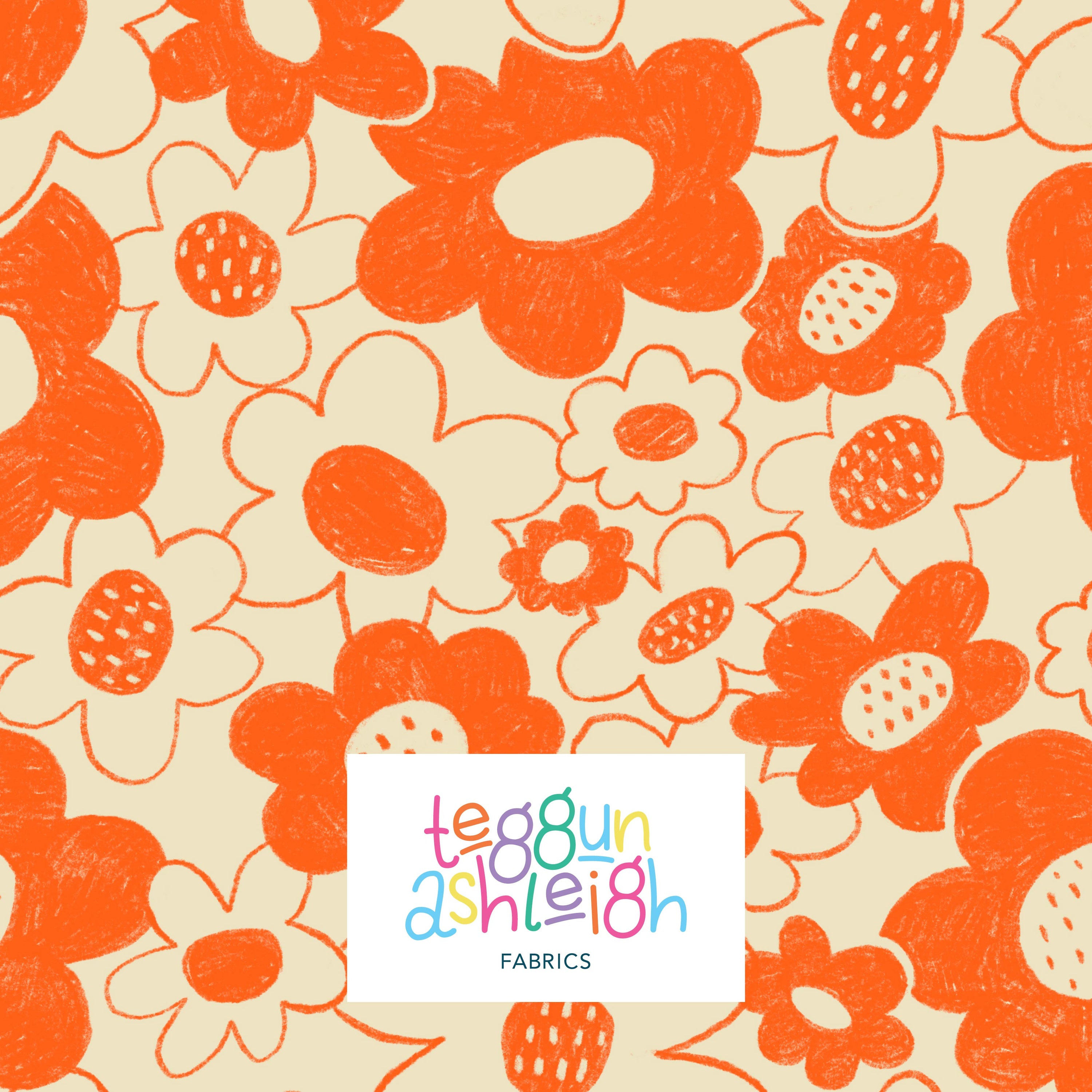 Pre-Order: Monochrome Blooms (Orange Reversed)