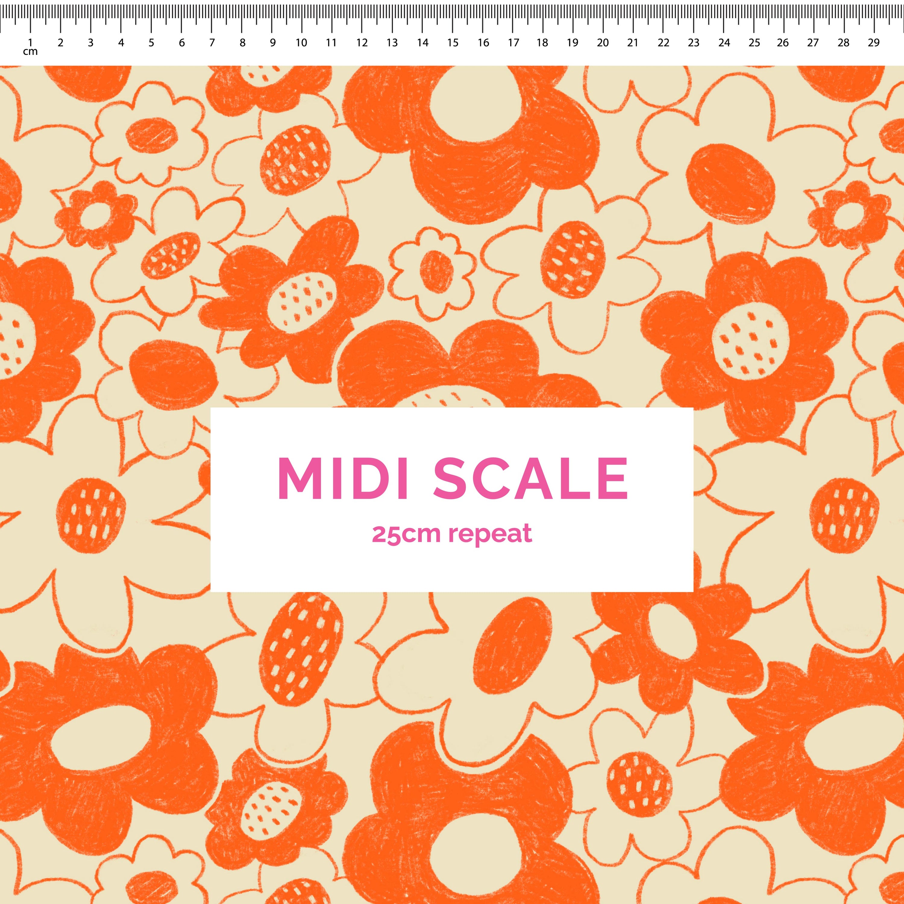 Pre-Order: Monochrome Blooms (Orange Reversed)