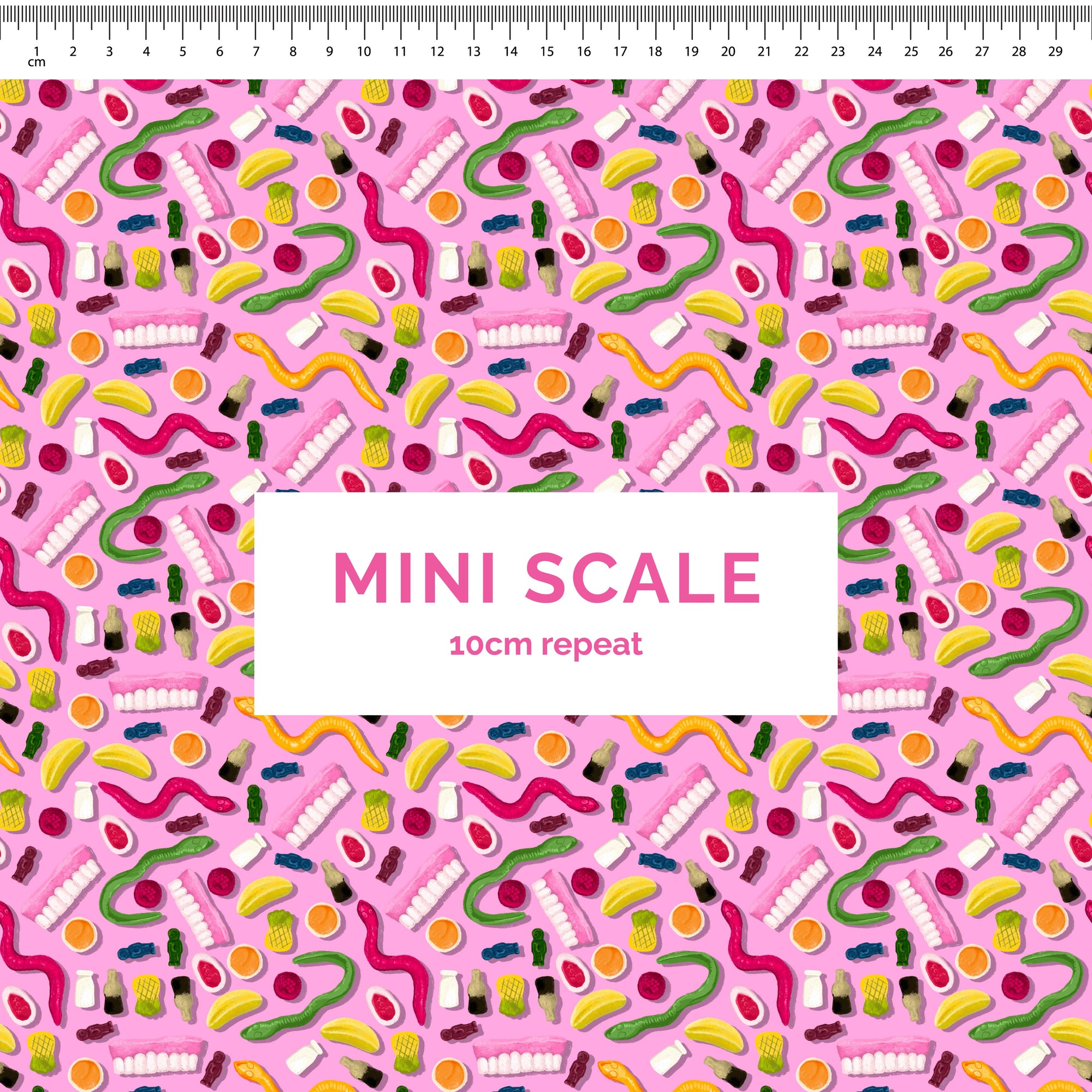 Party Mix (Pink) - 1.5m - Mini Scale - Cotton Woven