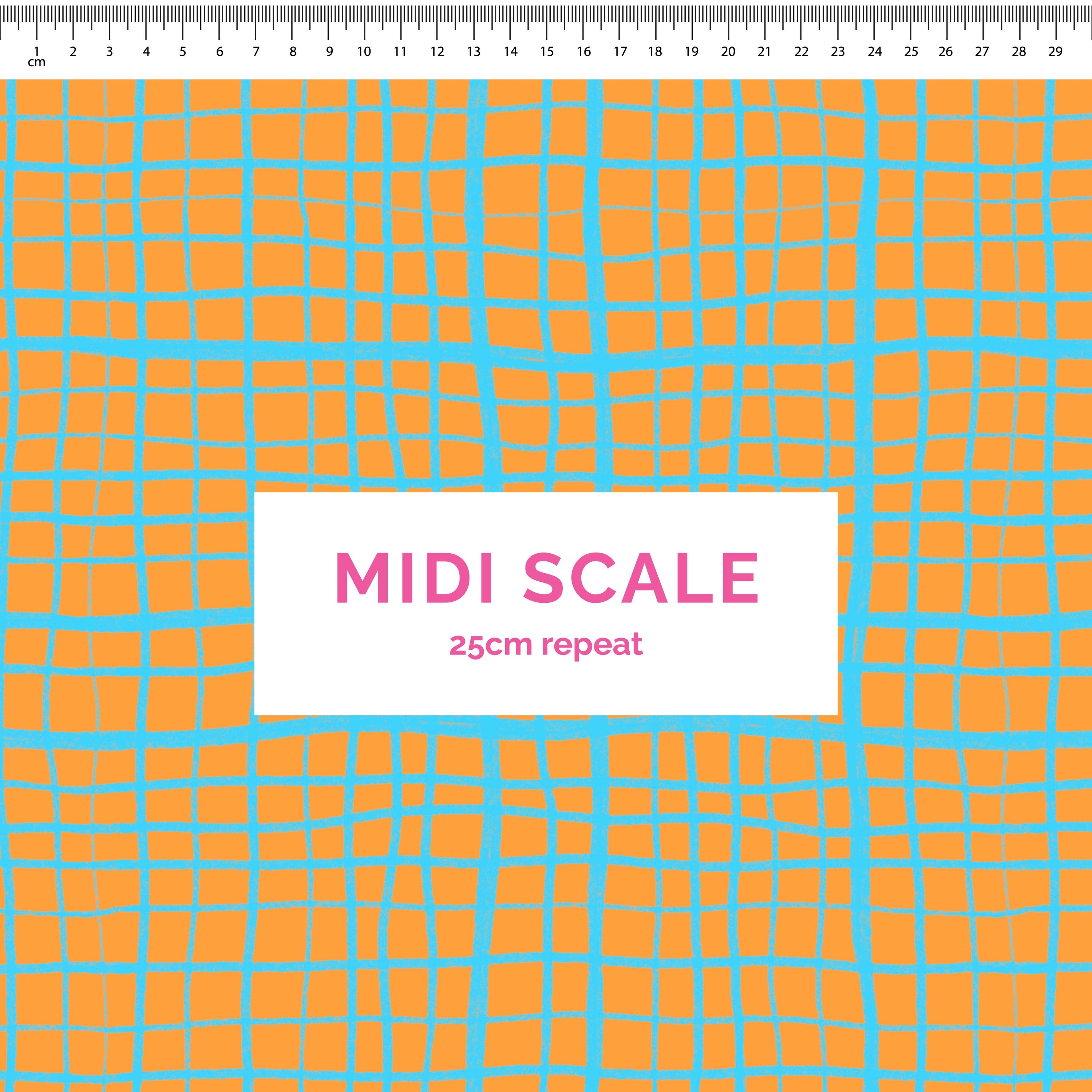 Pre-Order: Plaid (Light Blue on Orange)