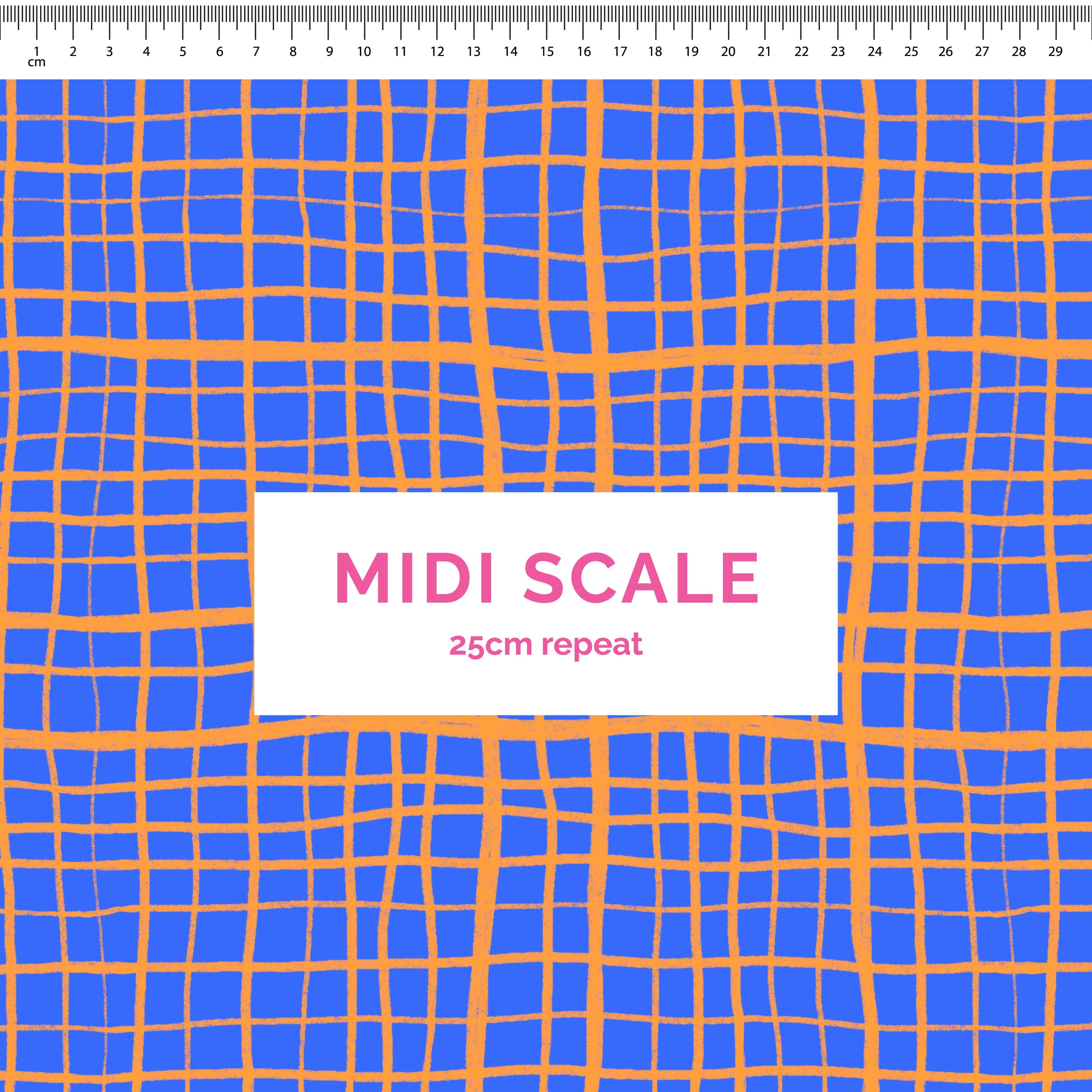 Pre-Order: Plaid (Orange on Blue)