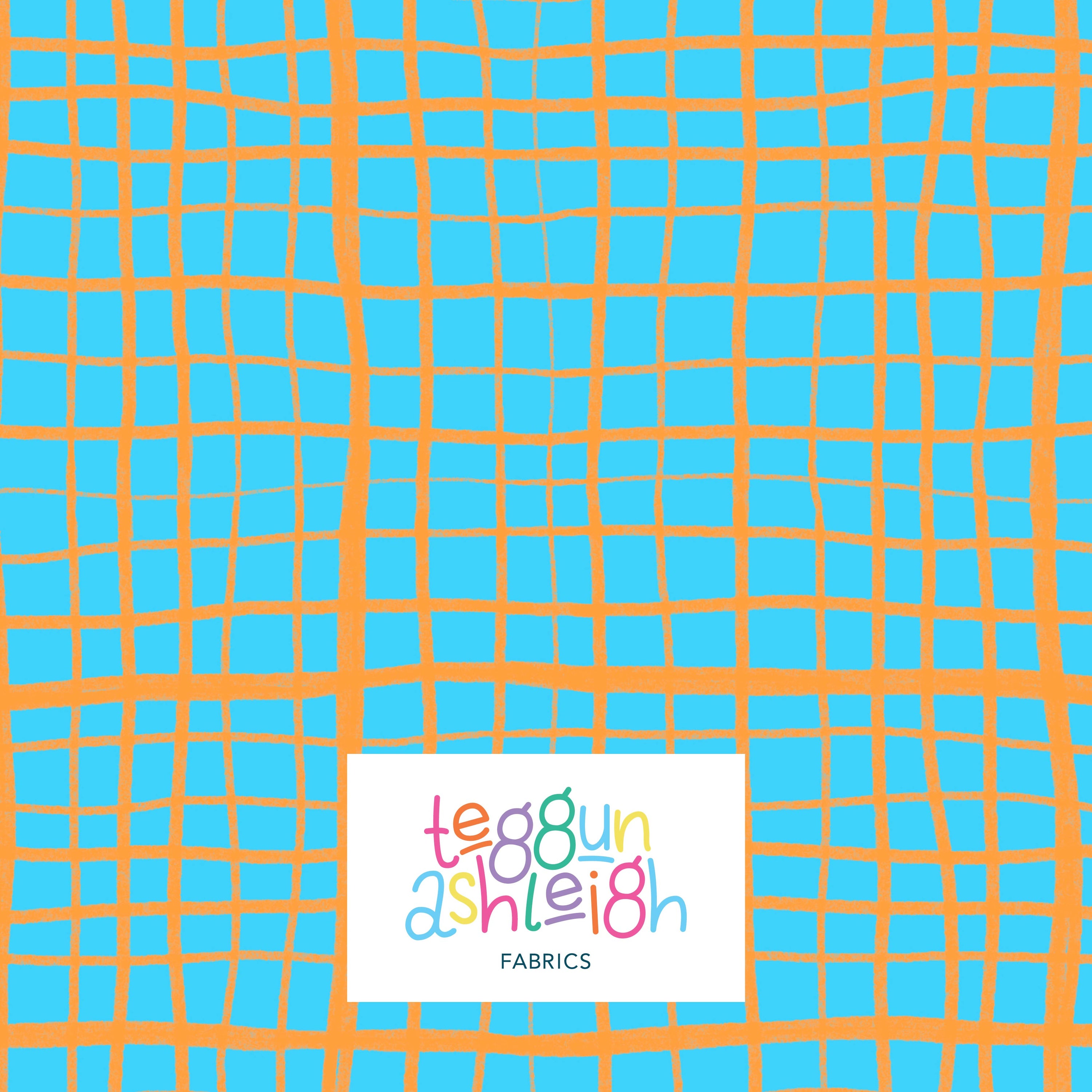 Pre-Order: Plaid (Orange on Light Blue)